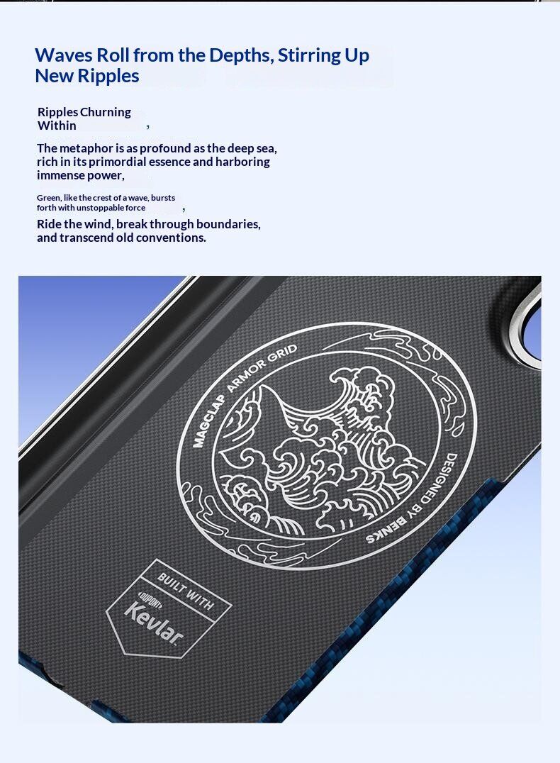 Защитный чехол BENKS ArmorGrid Air Magnetic для Samsung Galaxy Fold 8 Ultra - Dark Blue. Фото 8 Защитный чехол BENKS ArmorGrid Air Magnetic для Samsung Galaxy Fold 8 Ultra - Dark Blue (435801DB). Фото 8 из 12