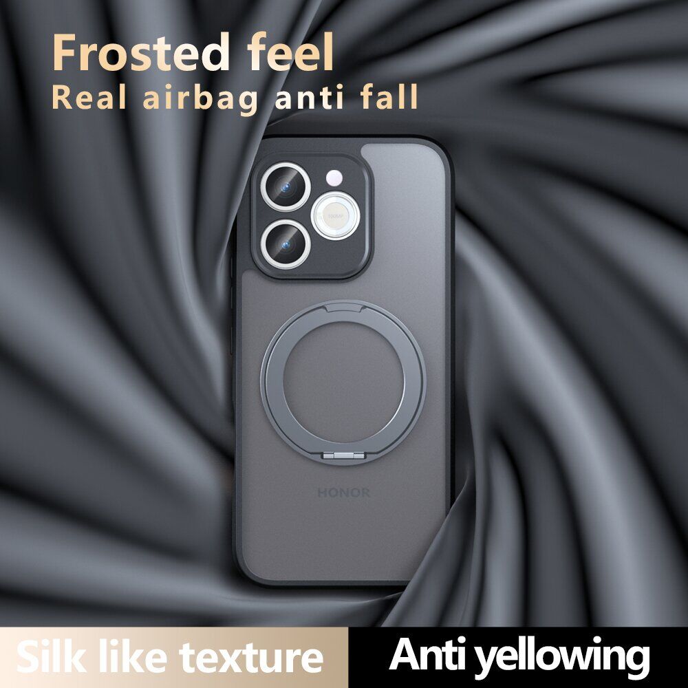 Защитный чехол Deexe Matte Skin Kickstand with MagSafe для Honor 600 Lite - Transparent Black. Фото 11 Защитный чехол Deexe Matte Skin Kickstand with MagSafe для Honor 600 Lite - Transparent Black (411807TB). Фото 11 из 13
