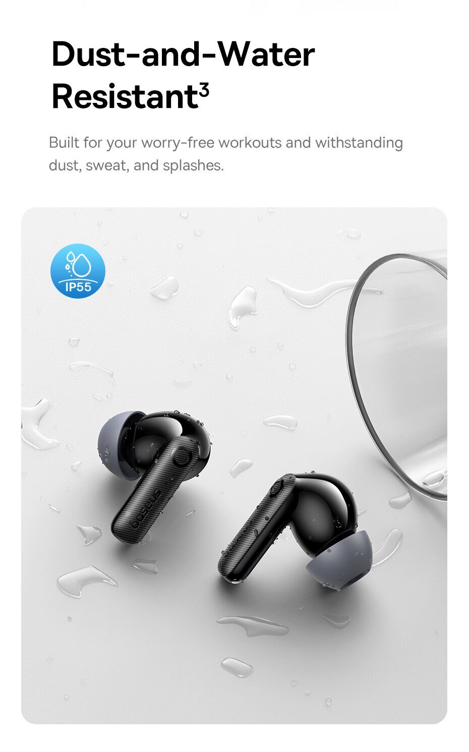 Беспроводные наушники Baseus Bass EP10 Pro - Black. Фото 15 Беспроводные наушники Baseus Bass EP10 Pro - Black (400337B). Фото 15 из 25