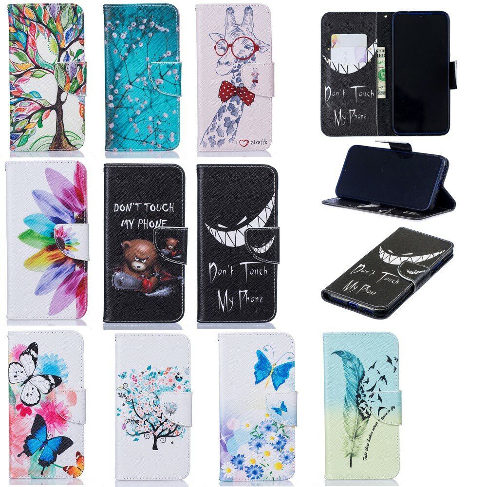 Чехол с рисунком Deexe Color Wallet для Xiaomi Redmi Note 7