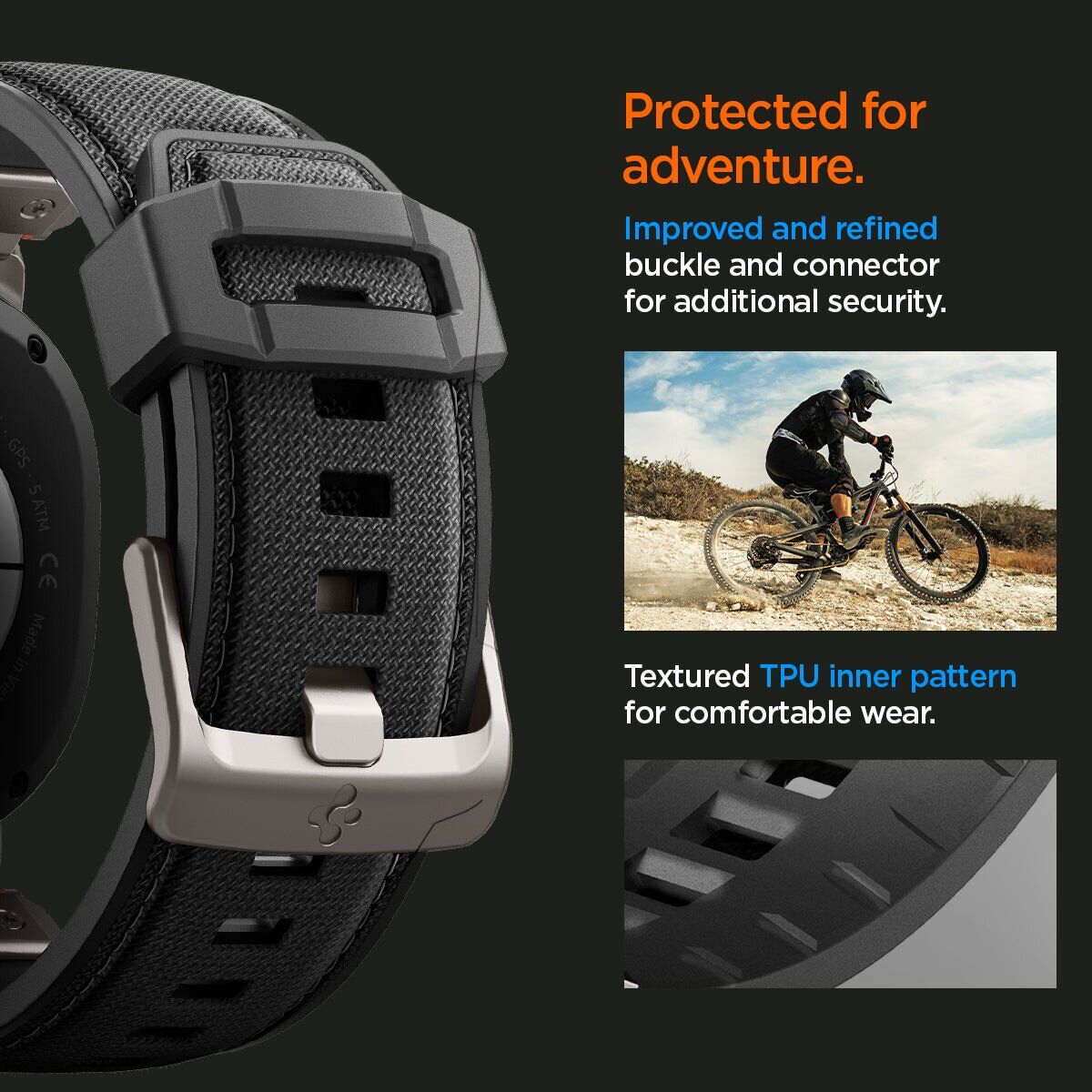 Ремінець Spigen DuraPro Armor для Samsung Galaxy Watch 8 (40/44mm) / 8 Classic AMP10118 - Black. Фото 14 Ремінець Spigen DuraPro Armor для Samsung Galaxy Watch 8 (40/44mm) / 8 Classic AMP10118 - Black (384189B). Фото 14 з 16