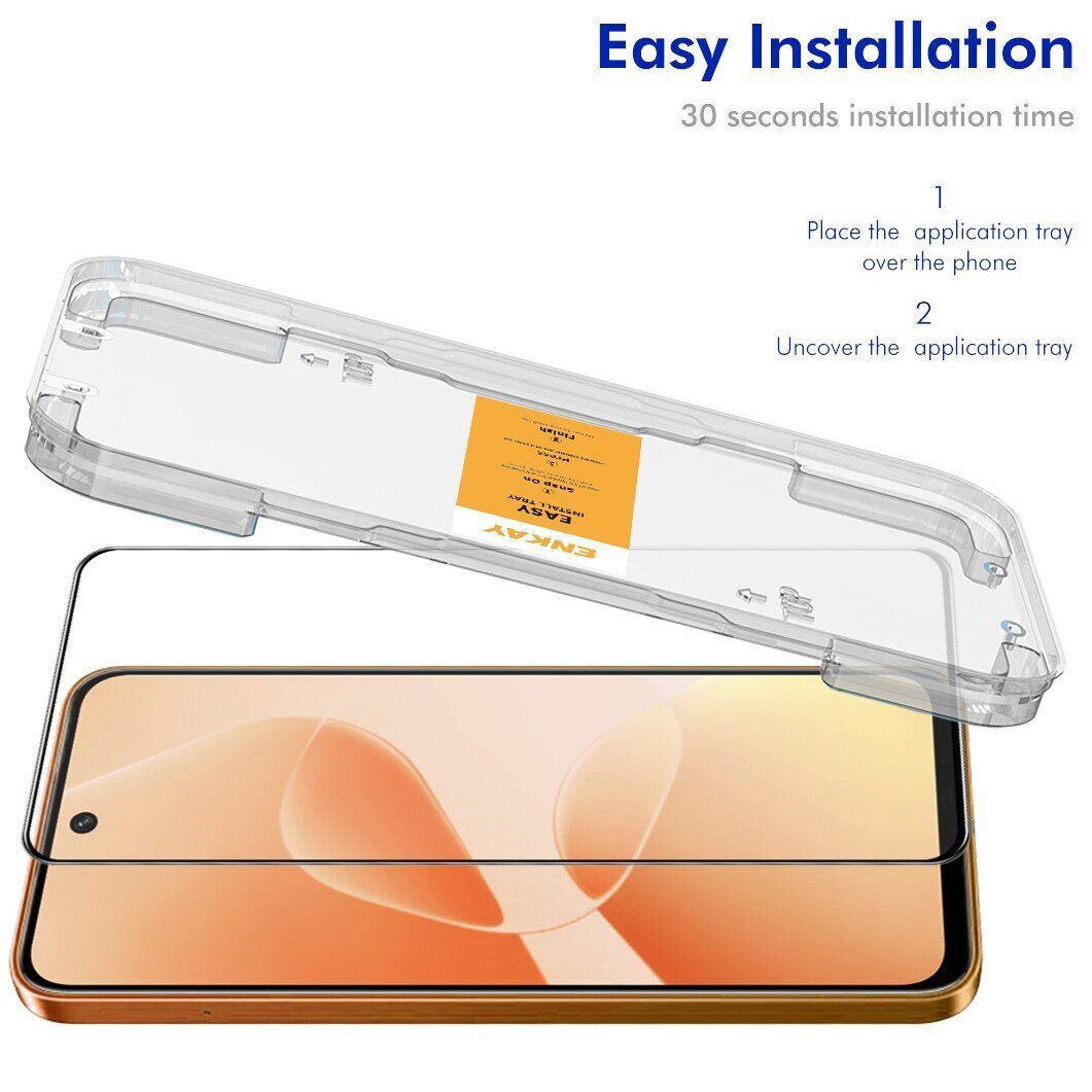 Защитное стекло ENKAY Easy Install Full Glue для Infinix Hot 60 Pro - Black. Фото 2 Защитное стекло ENKAY Easy Install Full Glue для Infinix Hot 60 Pro - Black (388024B). Фото 2 из 7