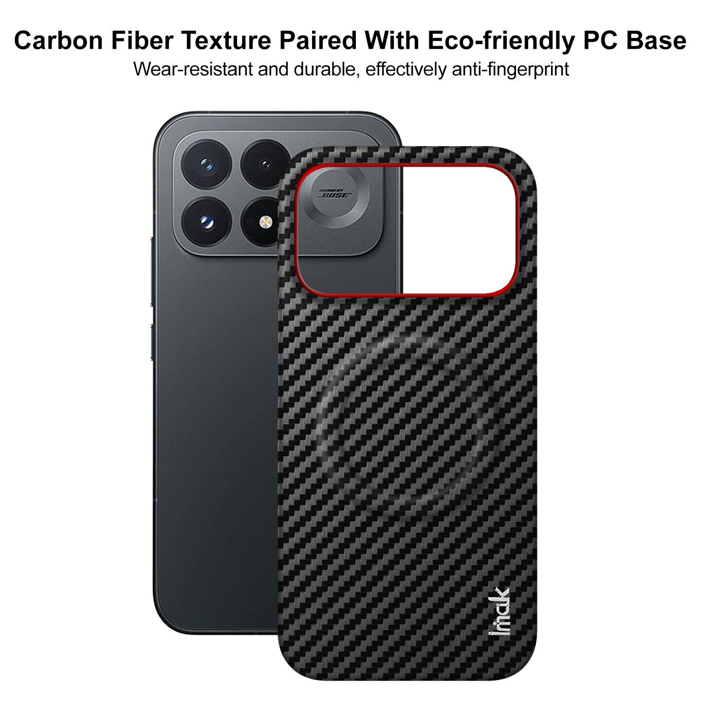 Захисний чохол IMAK Carbon Guard with MagSafe для Xiaomi Poco F9 Pro - Carbon Fiber. Фото 6 Захисний чохол IMAK Carbon Guard with MagSafe для Xiaomi Poco F9 Pro - Carbon Fiber (429128C). Фото 6 з 9