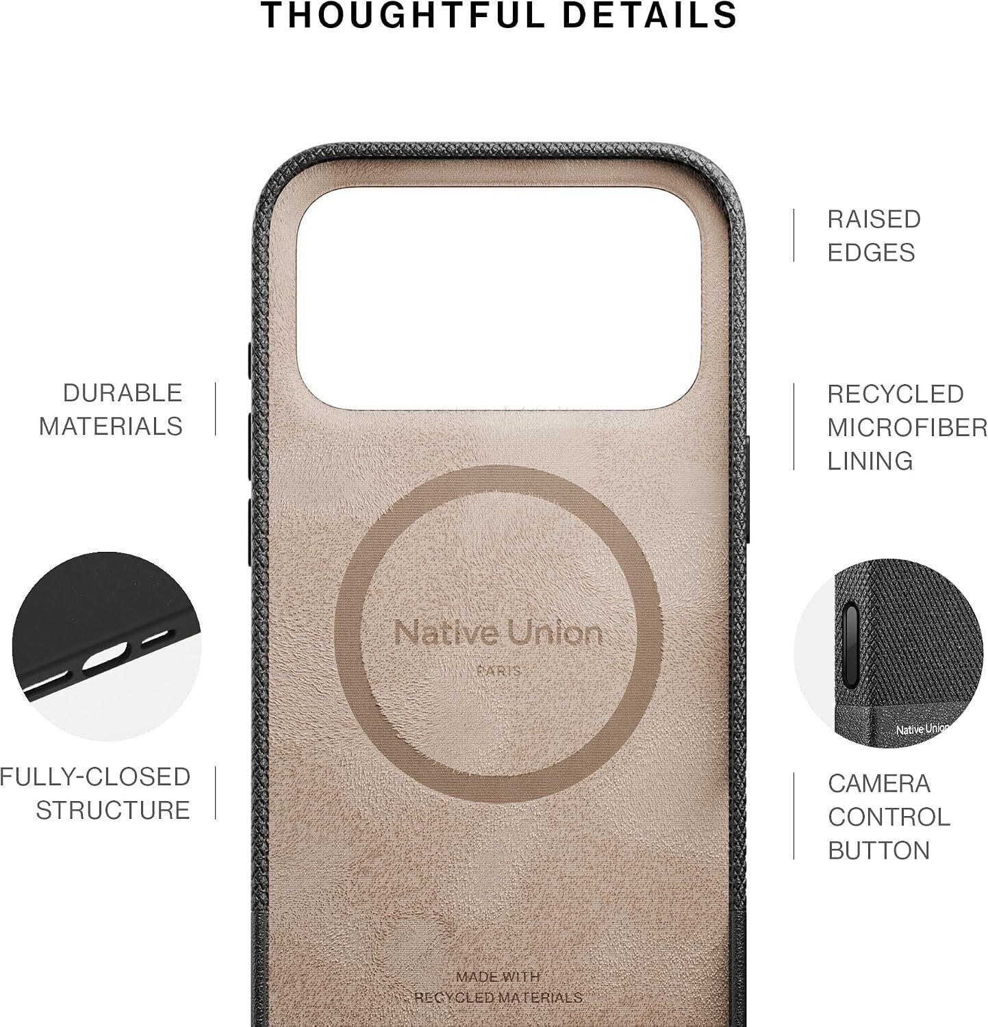 Захисний чохол Native Union (RE) Classic для iPhone 18 Pro Max (RECLA-BLK-NP26PM) - Black. Фото 7 Захисний чохол Native Union (RE) Classic для iPhone 18 Pro Max (RECLA-BLK-NP26PM) - Black (423964B). Фото 7 з 11