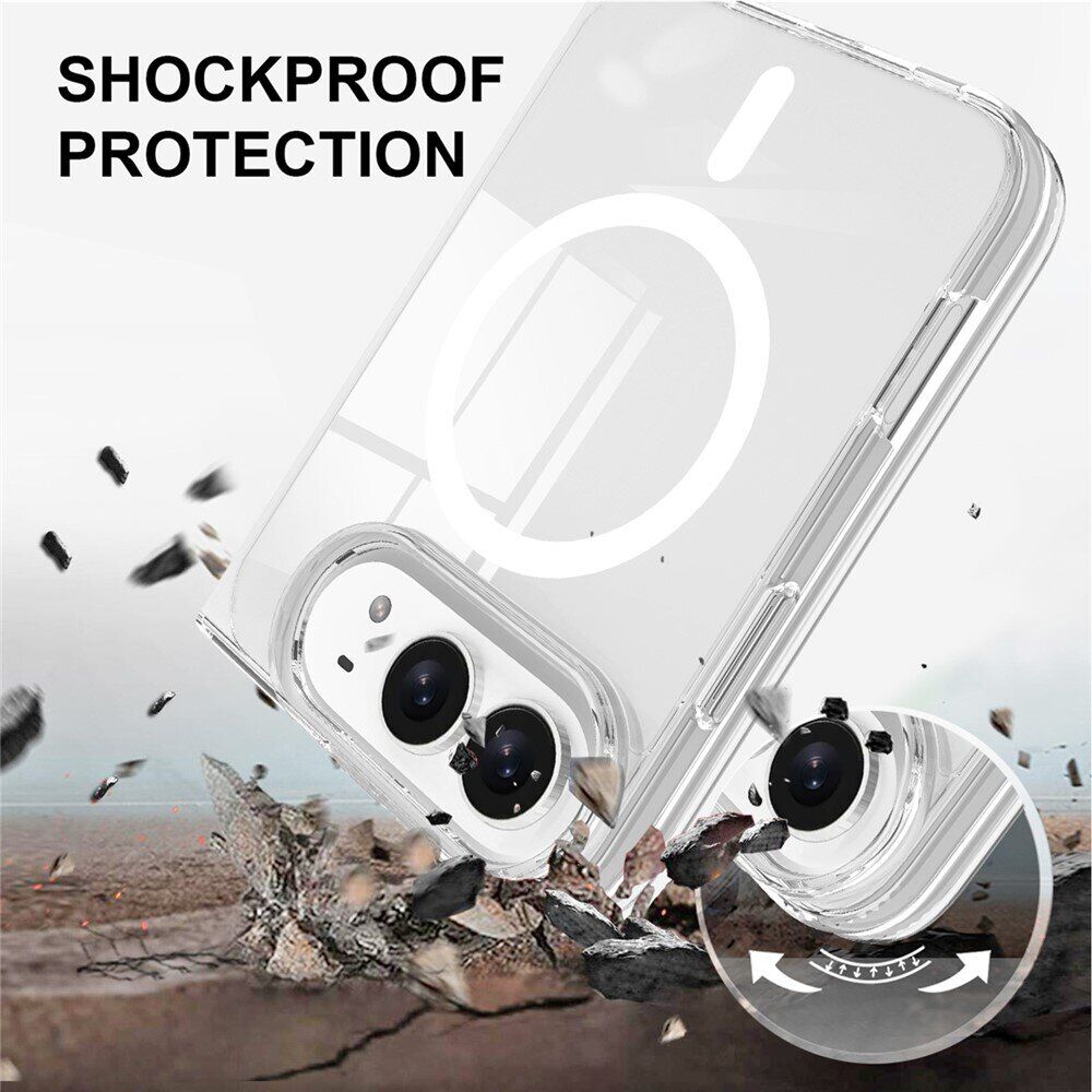 Защитный чехол UniCase AirBag MagSafe (FF) для iPhone Duo - Clear. Фото 8 Защитный чехол UniCase AirBag MagSafe (FF) для iPhone Duo - Clear (435013C). Фото 8 из 10