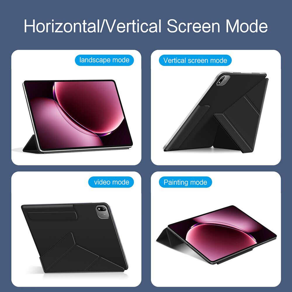 Чохол Deexe Origami Series для Xiaomi Pad 9 Pro Max - Black. Фото 13 Чохол Deexe Origami Series для Xiaomi Pad 9 Pro Max - Black (431001B). Фото 13 з 16