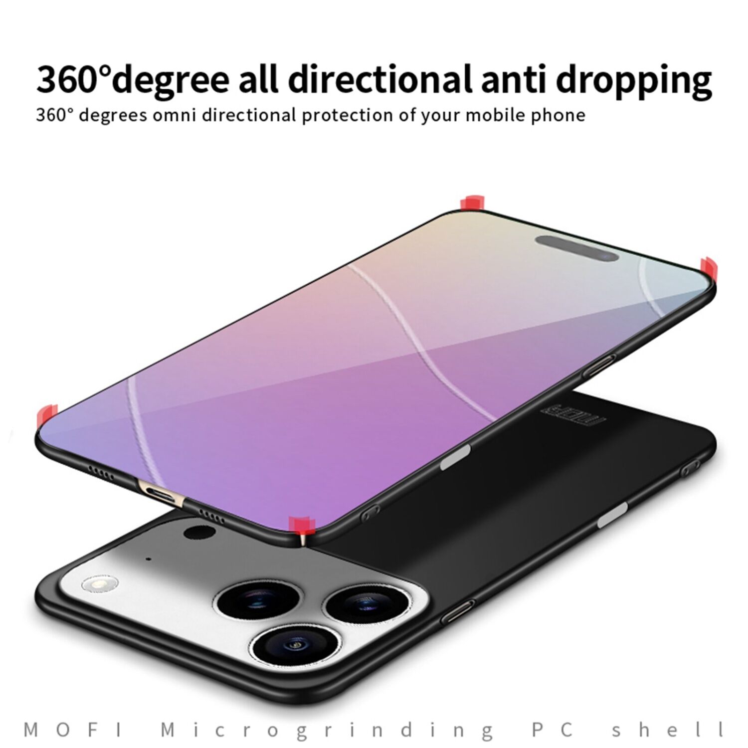 Пластиковий чохол MOFI Slim Shield для iPhone 18 Pro - Gold. Фото 7 Пластиковий чохол MOFI Slim Shield для iPhone 18 Pro - Gold (423719F). Фото 7 з 9