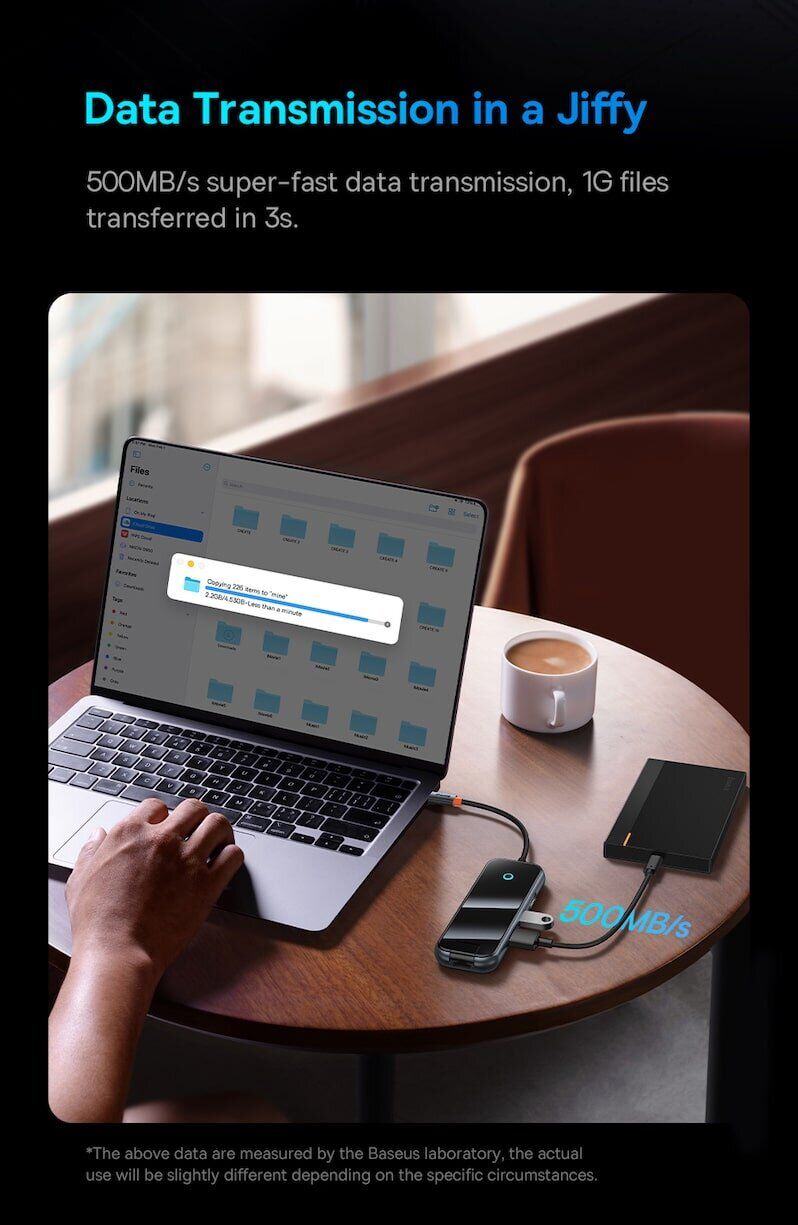 USB HUB Baseus AcmeJoy 7 in 1 (WKJZ010413) - Dark Gray. Фото 18 USB HUB Baseus AcmeJoy 7 in 1 (WKJZ010413) - Dark Gray (896481H). Фото 18 из 31