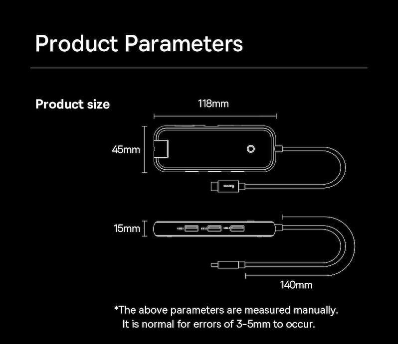 USB HUB Baseus AcmeJoy 7 in 1 (WKJZ010413) - Dark Gray. Фото 29 USB HUB Baseus AcmeJoy 7 in 1 (WKJZ010413) - Dark Gray (896481H). Фото 29 из 31