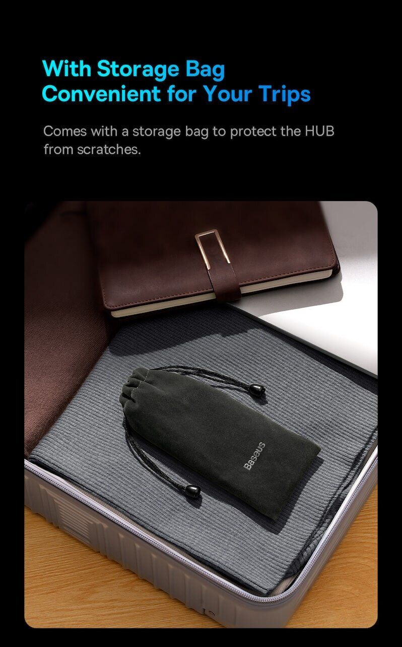 USB HUB Baseus AcmeJoy 7 in 1 (WKJZ010413) - Dark Gray. Фото 22 USB HUB Baseus AcmeJoy 7 in 1 (WKJZ010413) - Dark Gray (896481H). Фото 22 из 31