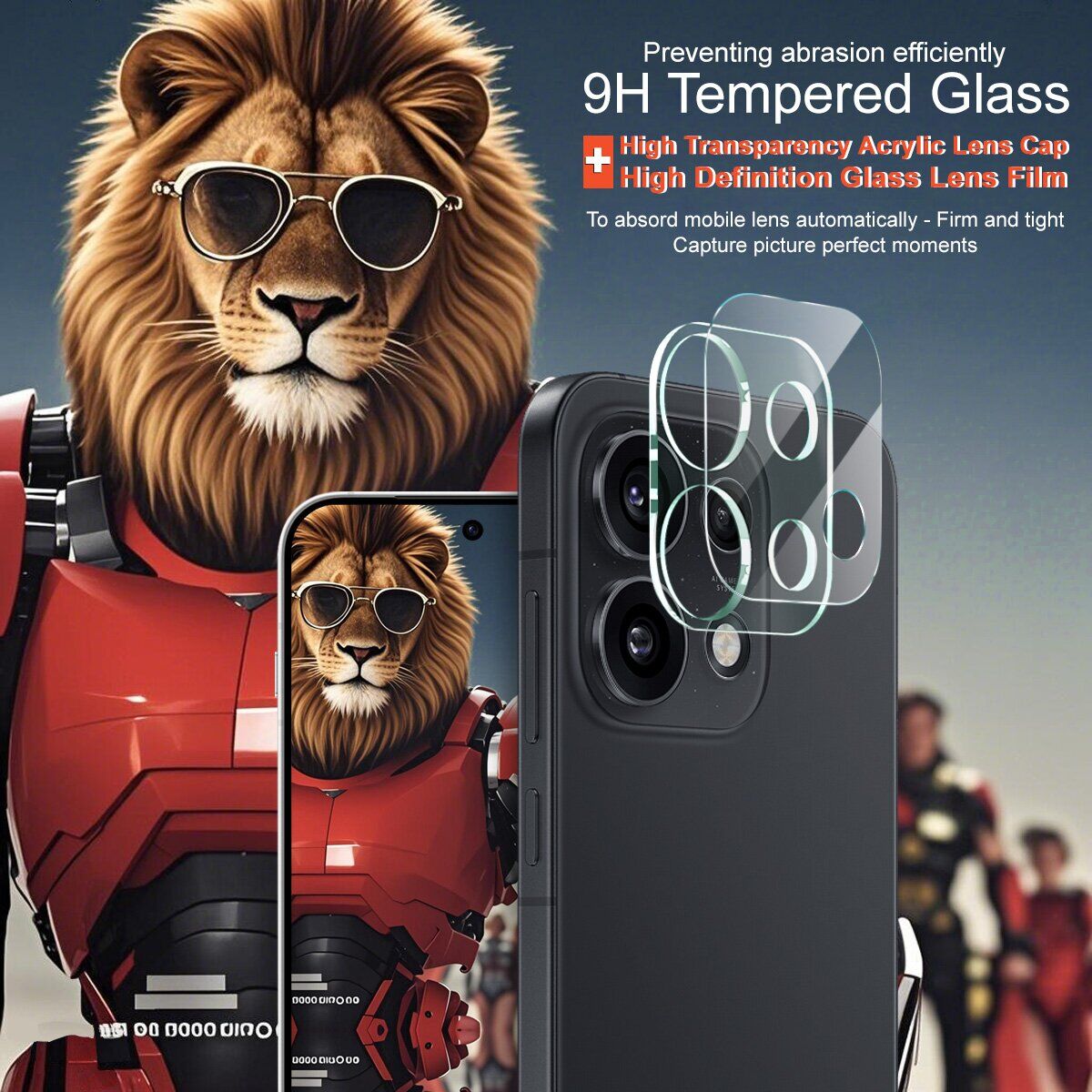 Захисне скло на камеру IMAK Integrated Lens Protector для OPPO Reno 16 Pro. Фото 4 Захисне скло на камеру IMAK Integrated Lens Protector для OPPO Reno 16 Pro (413606). Фото 4 з 8