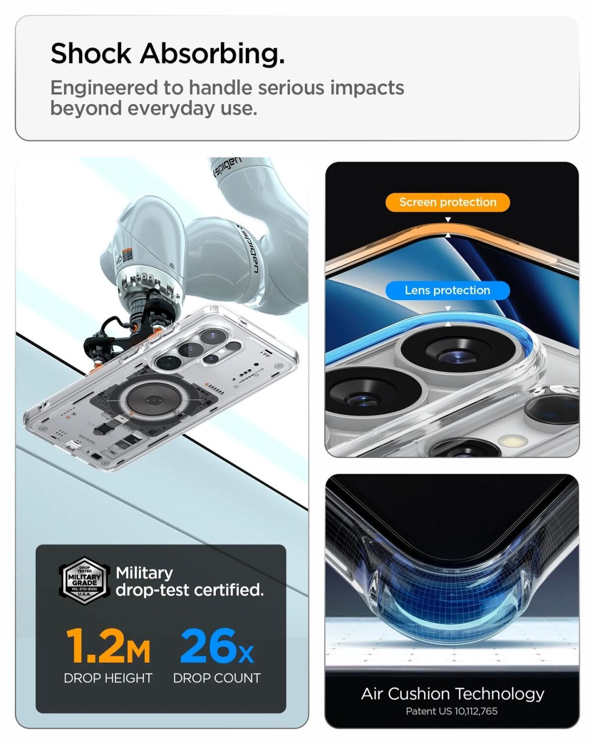 Защитный чехол Spigen Ultra Hybrid Neo One (MagFit) для Samsung Galaxy S26 Ultra (S948) ACS11206 - Clear. Фото 12 Защитный чехол Spigen Ultra Hybrid Neo One (MagFit) для Samsung Galaxy S26 Ultra (S948) ACS11206 - Clear (408558C). Фото 12 из 15