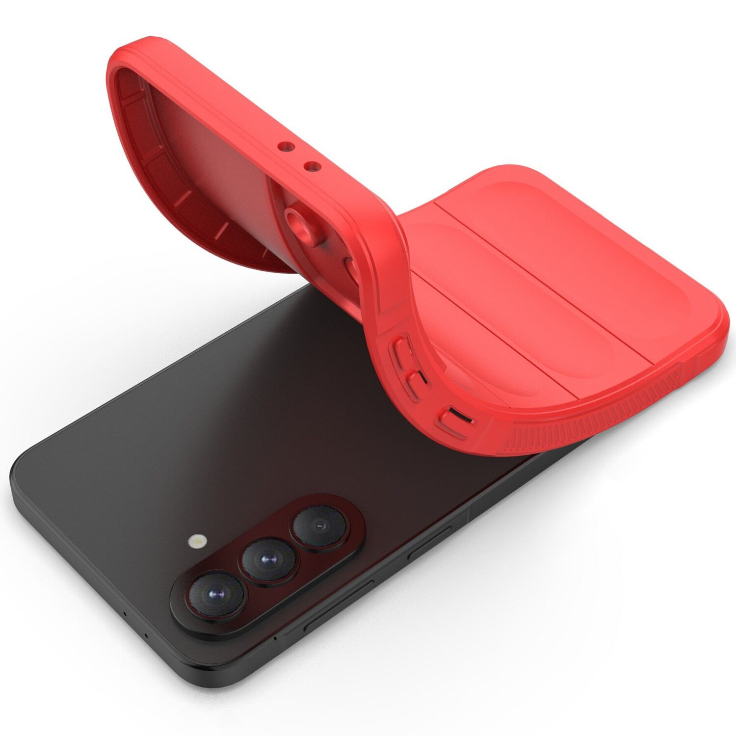 Силіконовий (TPU) чохол Deexe Terra Case для Samsung Galaxy A37 (A376) - Red. Фото 5 Силіконовий (TPU) чохол Deexe Terra Case для Samsung Galaxy A37 (A376) - Red (406005R). Фото 5 з 6