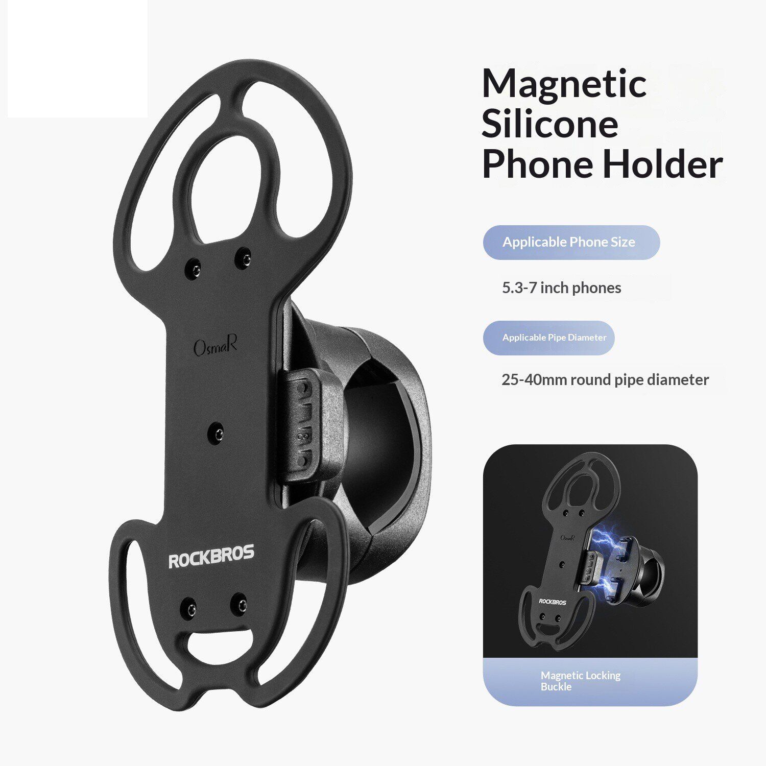 Велосипедный держатель ROCKBROS S55J-Z23 Magnetic Bicycle Holder - Black. Фото 2 Велосипедный держатель ROCKBROS S55J-Z23 Magnetic Bicycle Holder - Black (981570B). Фото 2 из 11
