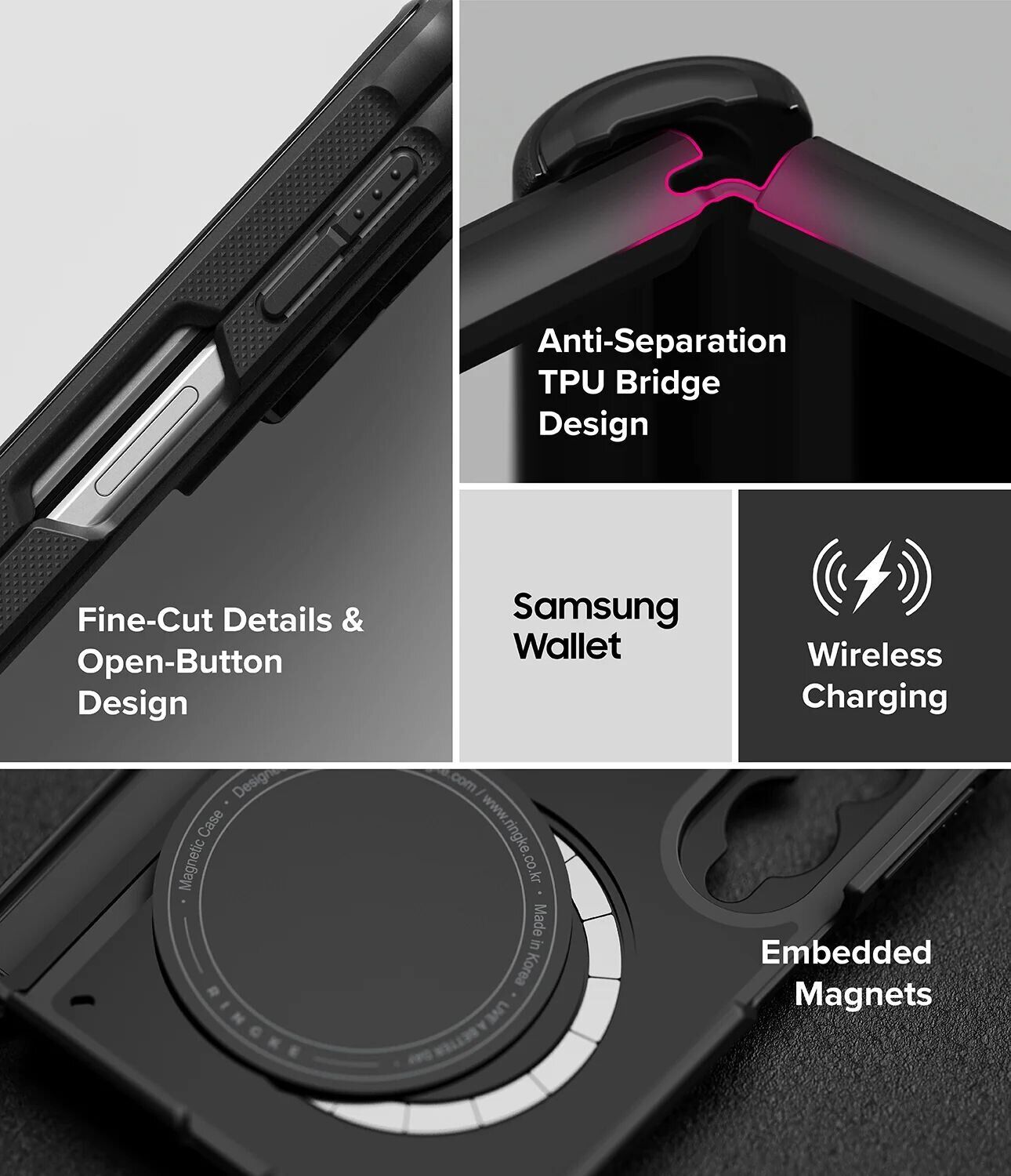 Защитный чехол Ringke Onyx Flap Magnetic для Samsung Galaxy Fold 8 (8800380460539) - Black. Фото 19 Защитный чехол Ringke Onyx Flap Magnetic для Samsung Galaxy Fold 8 (8800380460539) - Black (424578B). Фото 19 из 26
