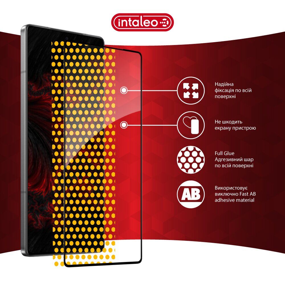 Защитное стекло Intaleo Full Glue для Infinix Note 50 - Black. Фото 7 Защитное стекло Intaleo Full Glue для Infinix Note 50 - Black (379226B). Фото 7 из 8