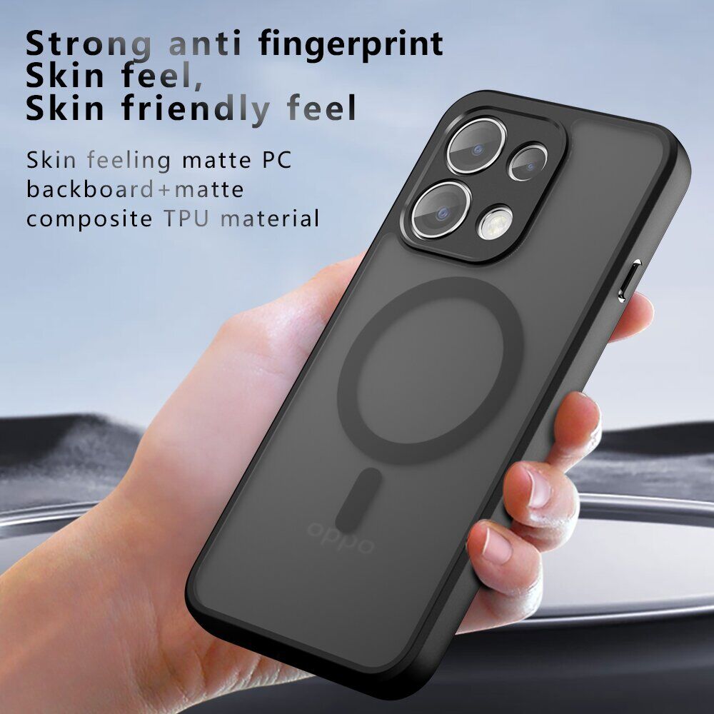 Защитный чехол Deexe Matte Skin with MagSafe для OPPO Reno 16 F/FS - Black. Фото 5 Защитный чехол Deexe Matte Skin with MagSafe для OPPO Reno 16 F/FS - Black (413413B). Фото 5 из 10