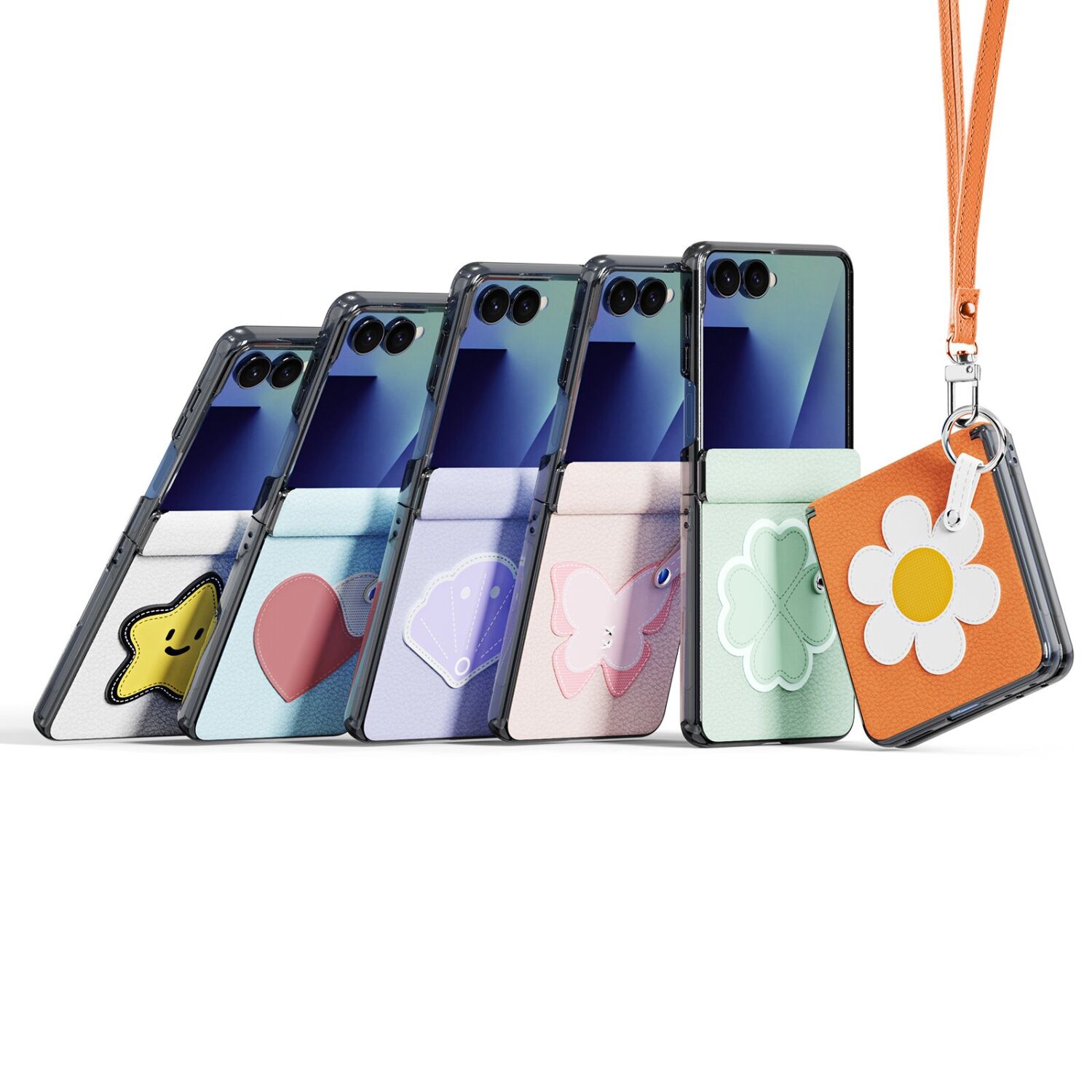 Захисний чохол DUX DUCIS Luvy Series для Samsung Galaxy Flip 8 - Yellow / White. Фото 3 Захисний чохол DUX DUCIS Luvy Series для Samsung Galaxy Flip 8 - Yellow / White (423522YW). Фото 3 з 10