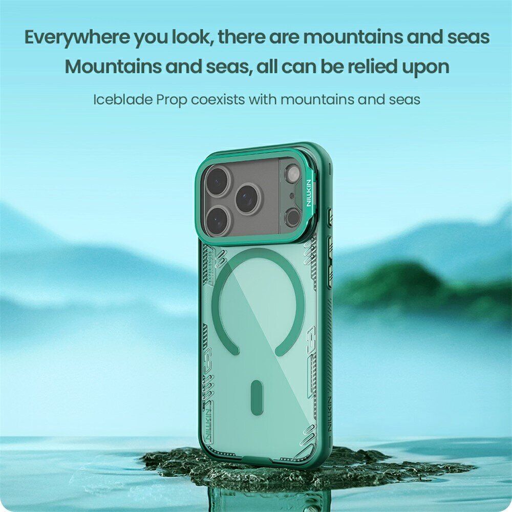 Захисний чохол NILLKIN Iceblade Prop Magnetic (Precise Cut-out) для iPhone 18 Pro / 17 Pro - Green. Фото 6 Захисний чохол NILLKIN Iceblade Prop Magnetic (Precise Cut-out) для iPhone 18 Pro / 17 Pro - Green (423621G). Фото 6 з 19
