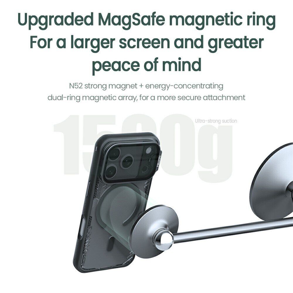 Захисний чохол NILLKIN Iceblade Prop Magnetic (Precise Cut-out) для iPhone 18 Pro / 17 Pro - Green. Фото 16 Захисний чохол NILLKIN Iceblade Prop Magnetic (Precise Cut-out) для iPhone 18 Pro / 17 Pro - Green (423621G). Фото 16 з 19
