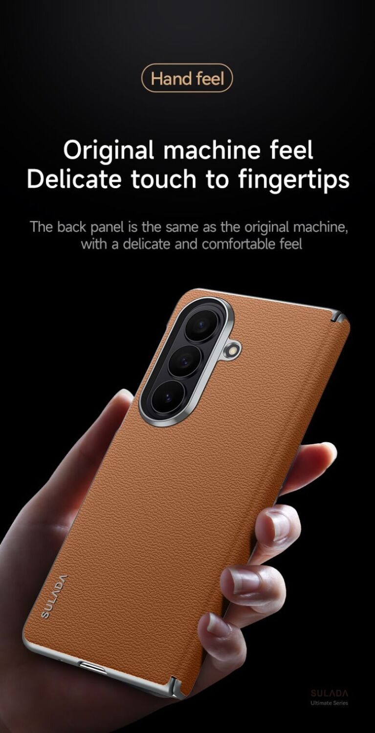 Захисний чохол SULADA Natural Leather Case для Samsung Galaxy Fold 8 Ultra - Black. Фото 5 Захисний чохол SULADA Natural Leather Case для Samsung Galaxy Fold 8 Ultra - Black (424019B). Фото 5 з 11