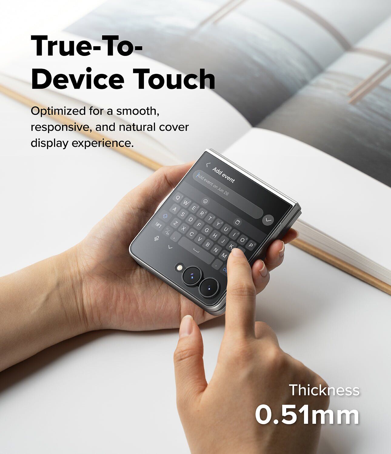 Комплект защитных стекол (2шт) Ringke Cover Display Tempered Glass Pro для Samsung Galaxy Flip 8 (8800328819412). Фото 10 Комплект защитных стекол (2шт) Ringke Cover Display Tempered Glass Pro для Samsung Galaxy Flip 8 (8800328819412) (423542). Фото 10 из 20