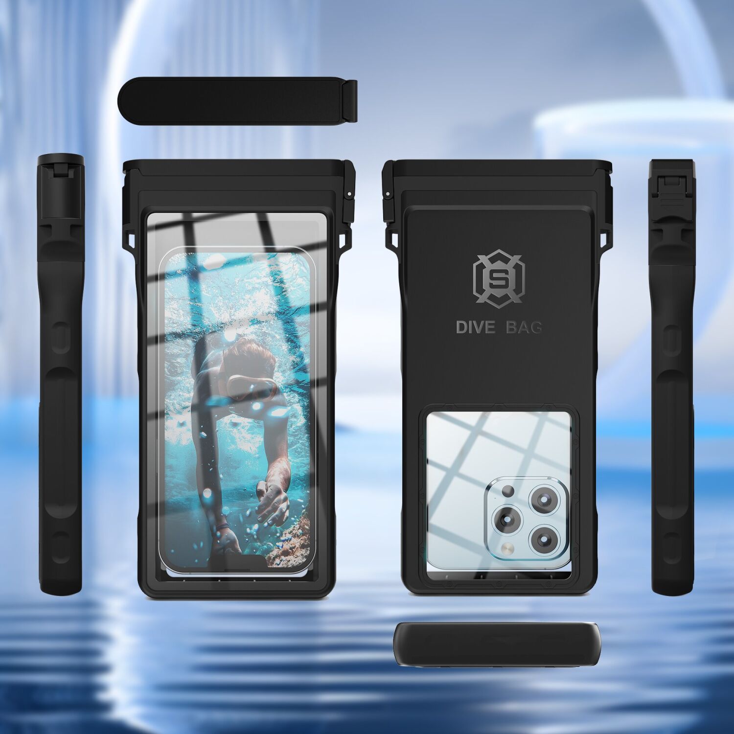 Вологозахисний чохол SHELLBOX Waterproof Bag - Blue. Фото 11 Вологозахисний чохол SHELLBOX Waterproof Bag - Blue (981864L). Фото 11 з 13