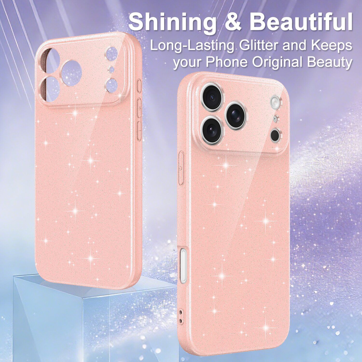 Захисний чохол Deexe Glitter Case with MagSafe для iPhone 18 Pro Max / 17 Pro Max - Blue. Фото 5 Захисний чохол Deexe Glitter Case with MagSafe для iPhone 18 Pro Max / 17 Pro Max - Blue (423867L). Фото 5 з 7