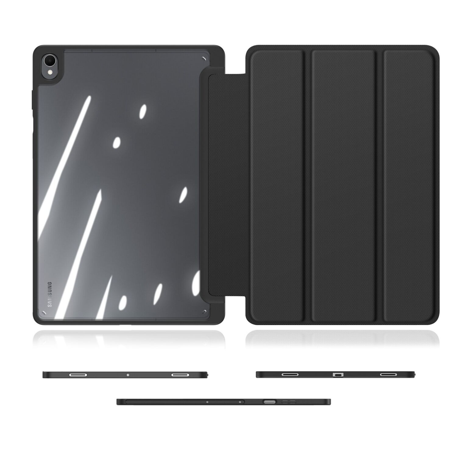 Защитный чехол DUX DUCIS TOBY Series для Samsung Galaxy Tab S12 Plus - Black. Фото 7 Защитный чехол DUX DUCIS TOBY Series для Samsung Galaxy Tab S12 Plus - Black (436003B). Фото 7 из 11