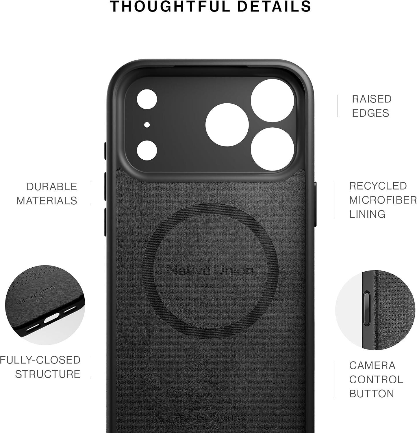 Захисний чохол Native Union Active для iPhone 18 Pro Max (ACTCSE-BLK-NP26PM) - Black. Фото 7 Захисний чохол Native Union Active для iPhone 18 Pro Max (ACTCSE-BLK-NP26PM) - Black (423965B). Фото 7 з 12