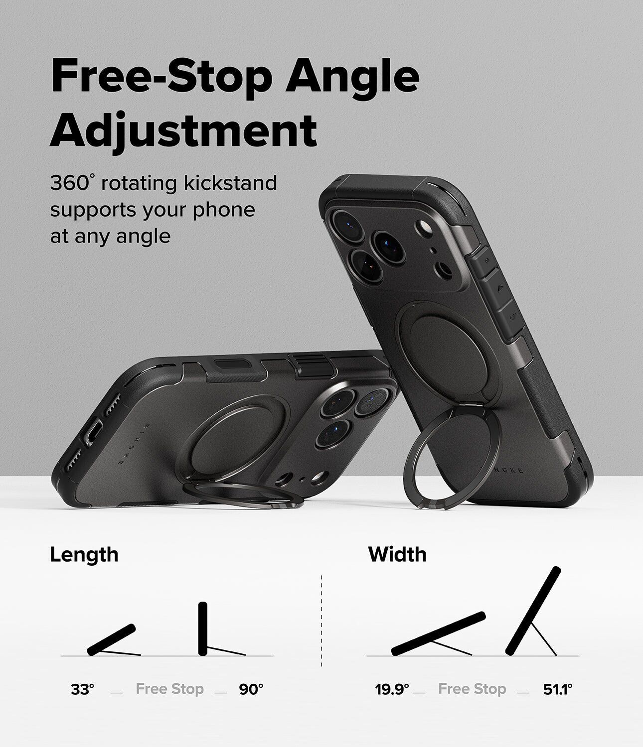 Захисний чохол Ringke Alles для iPhone 17 Pro Max (8800328810518) - Gun Metal. Фото 7 Захисний чохол Ringke Alles для iPhone 17 Pro Max (8800328810518) - Gun Metal (411126H). Фото 7 з 13