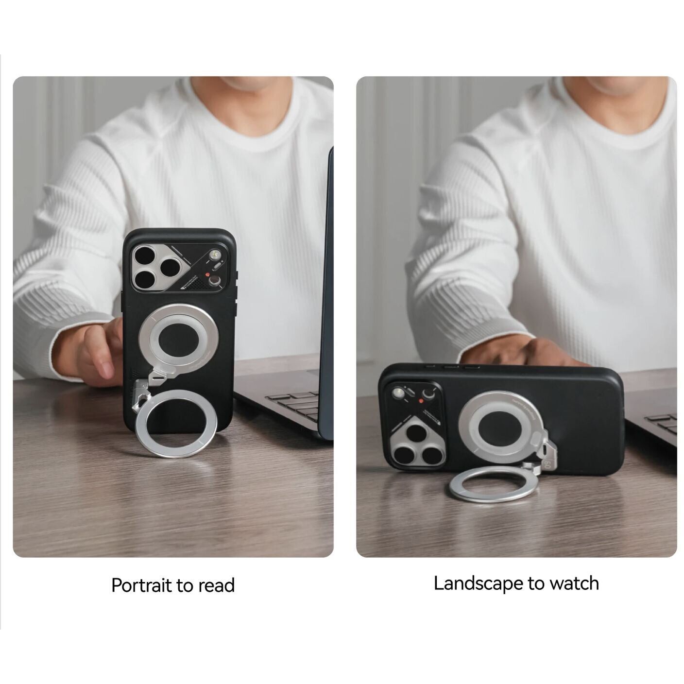 Магнитное кольцо-держатель AULUMU G09 Infinite 360 Magnetic Stand - Black. Фото 14 Магнитное кольцо-держатель AULUMU G09 Infinite 360 Magnetic Stand - Black (982624B). Фото 14 из 17