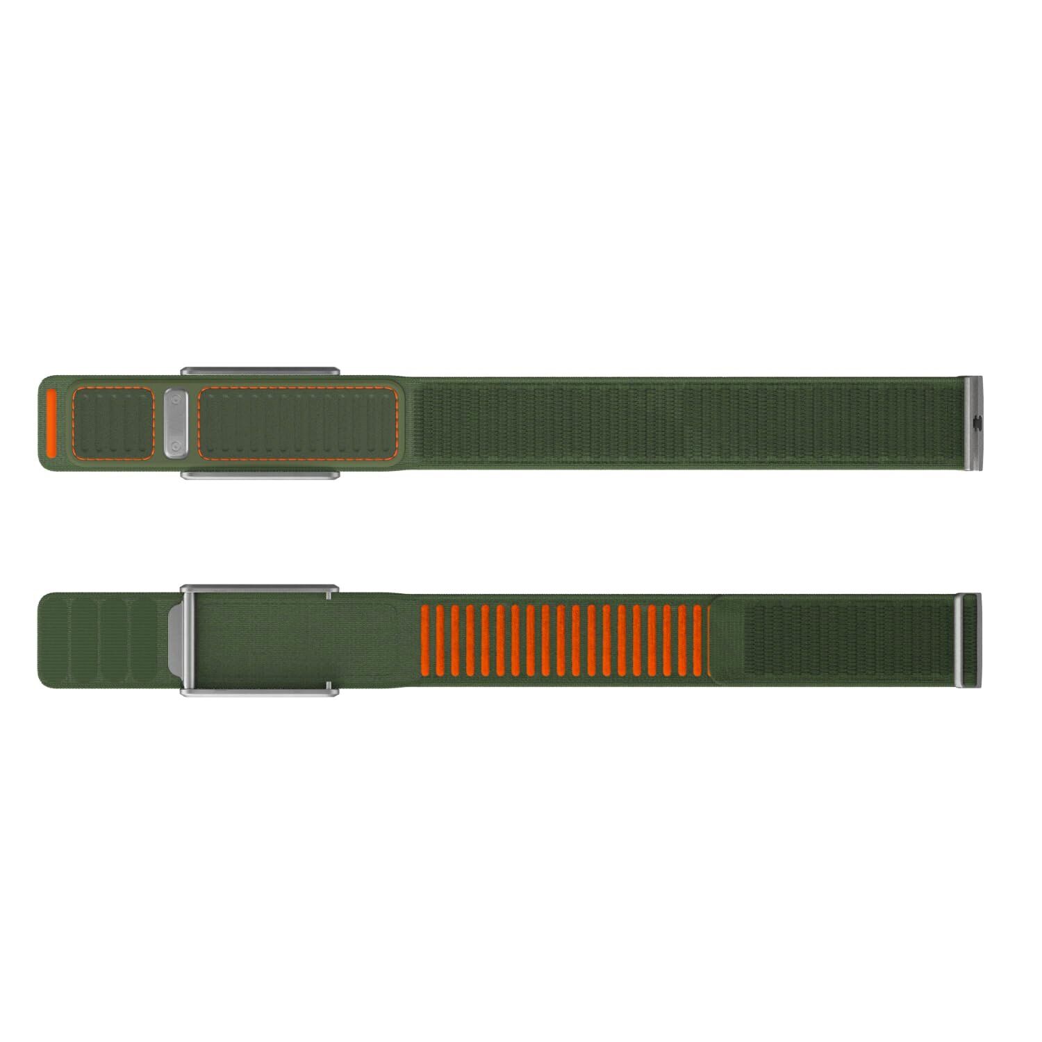 Ремешок для часов Deexe Matrix Weave для WHOOP 5.0 - Army Green / Orange. Фото 2 Ремешок для часов Deexe Matrix Weave для WHOOP 5.0 - Army Green / Orange (403112GO). Фото 2 из 6