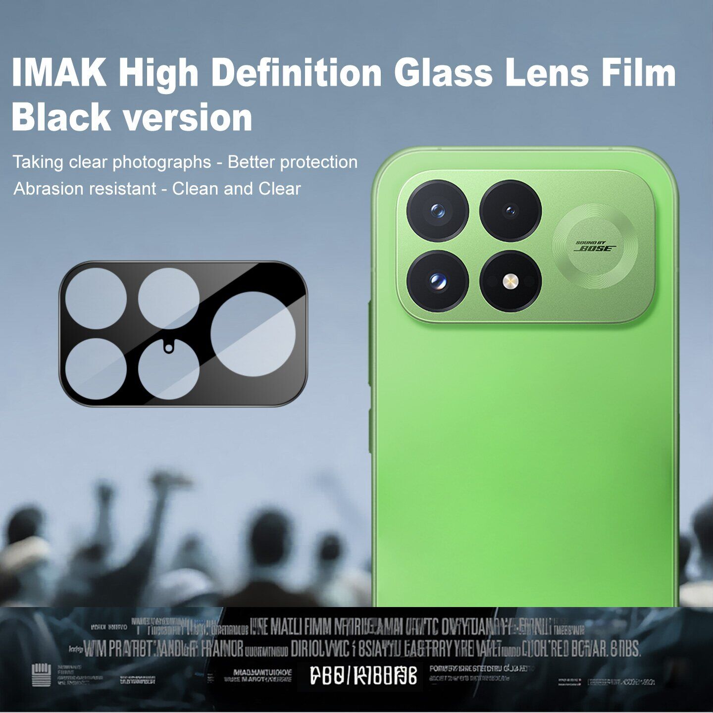 Захисне скло на камеру IMAK Black Glass Lens для Xiaomi Poco F9 Pro - Black. Фото 2 Захисне скло на камеру IMAK Black Glass Lens для Xiaomi Poco F9 Pro - Black (429116B). Фото 2 з 7