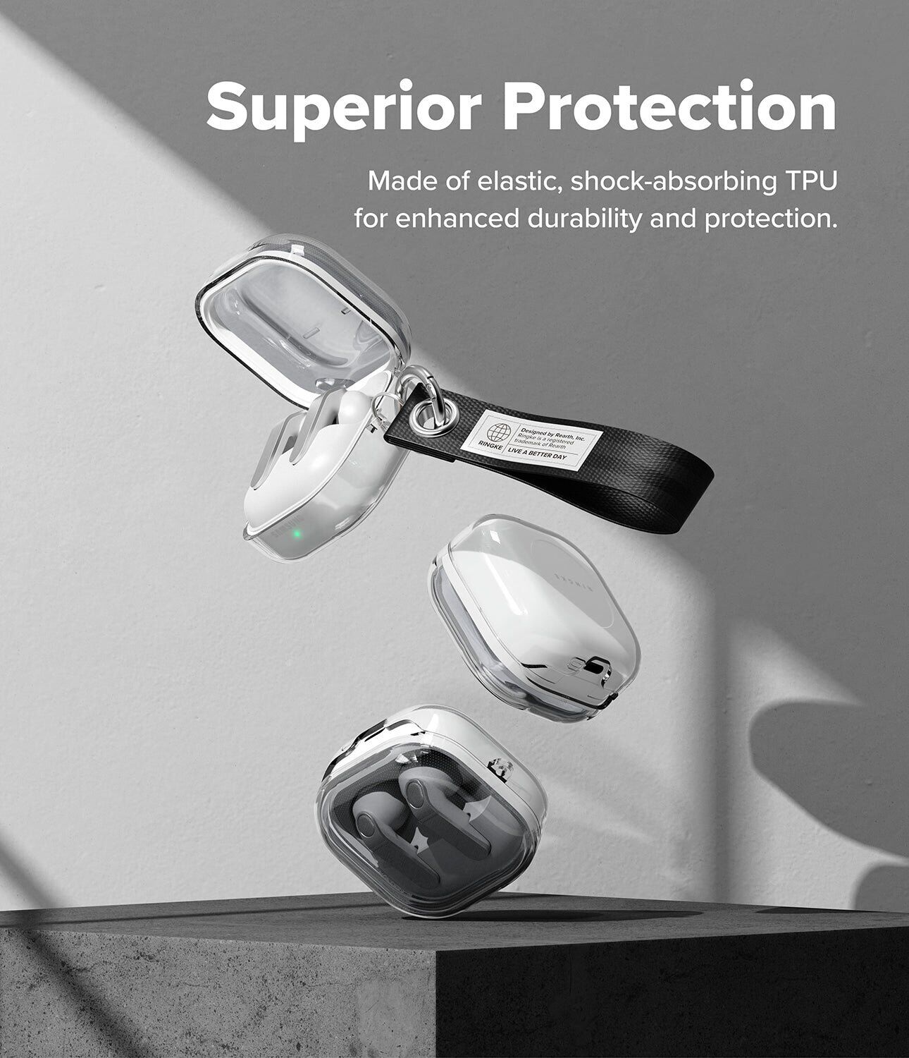 Захисний чохол Ringke Air (FH) для Samsung Galaxy Buds 4 / Buds 4 Pro (8800328818903) - Clear Black. Фото 6 Захисний чохол Ringke Air (FH) для Samsung Galaxy Buds 4 / Buds 4 Pro (8800328818903) - Clear Black (407428B). Фото 6 з 14