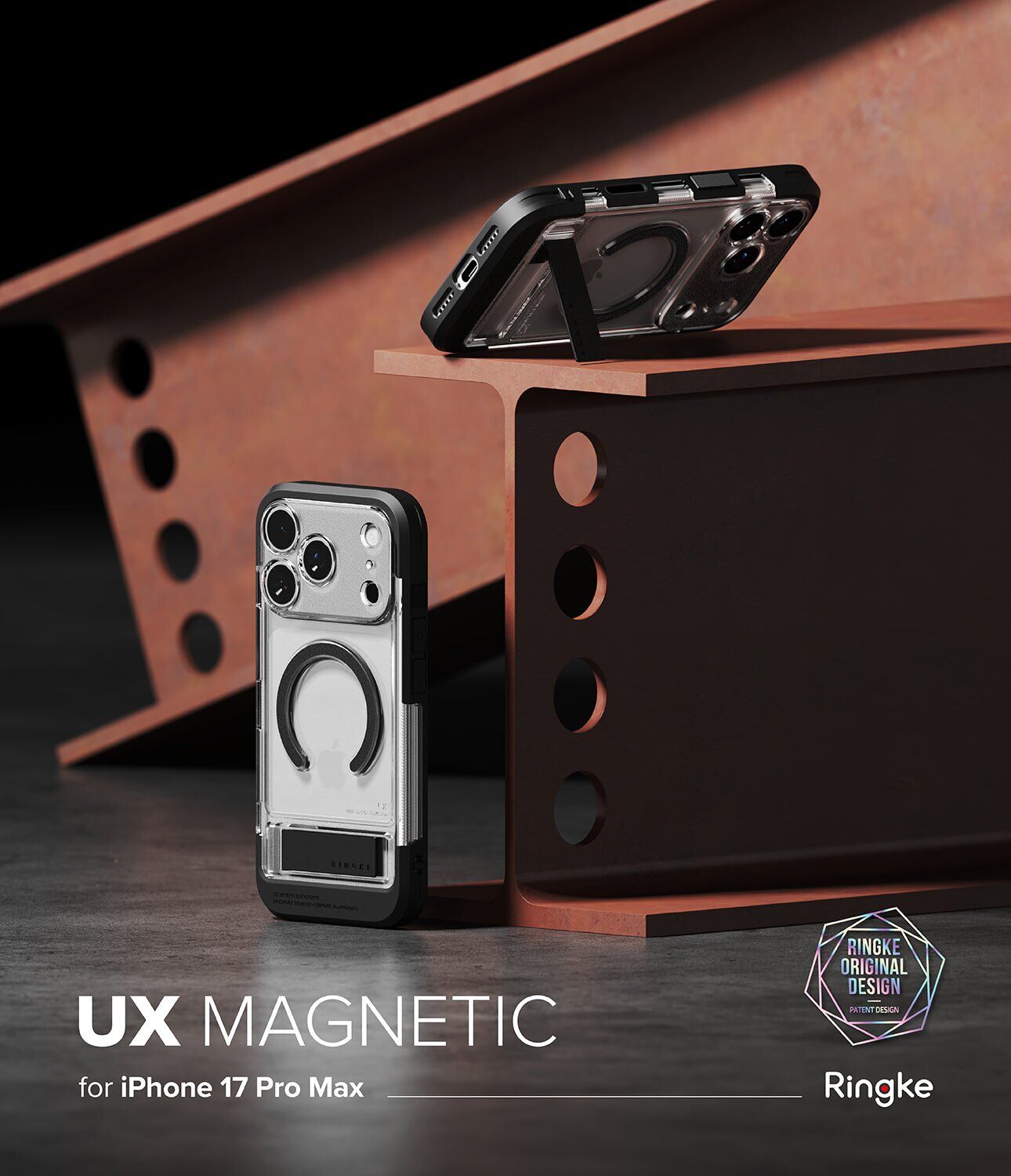 Захисний чохол Ringke UX Magnetic для iPhone 17 Pro Max (8800328810655) - Clear. Фото 2 Захисний чохол Ringke UX Magnetic для iPhone 17 Pro Max (8800328810655) - Clear (411127C). Фото 2 з 11