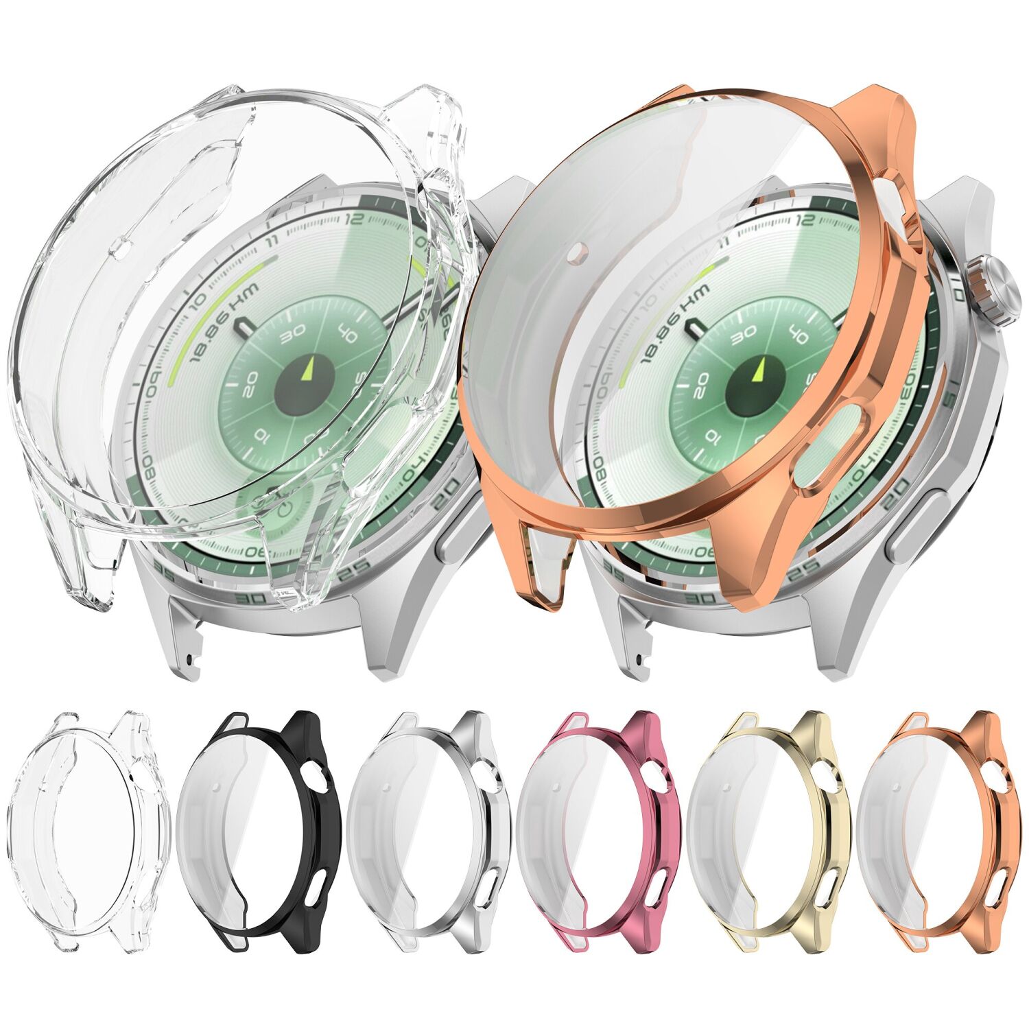 Защитный чехол UniCase Clear Cover для Huawei Watch GT 6 (46 mm) - Transparent. Фото 7 Защитный чехол UniCase Clear Cover для Huawei Watch GT 6 (46 mm) - Transparent (423202T). Фото 7 из 10