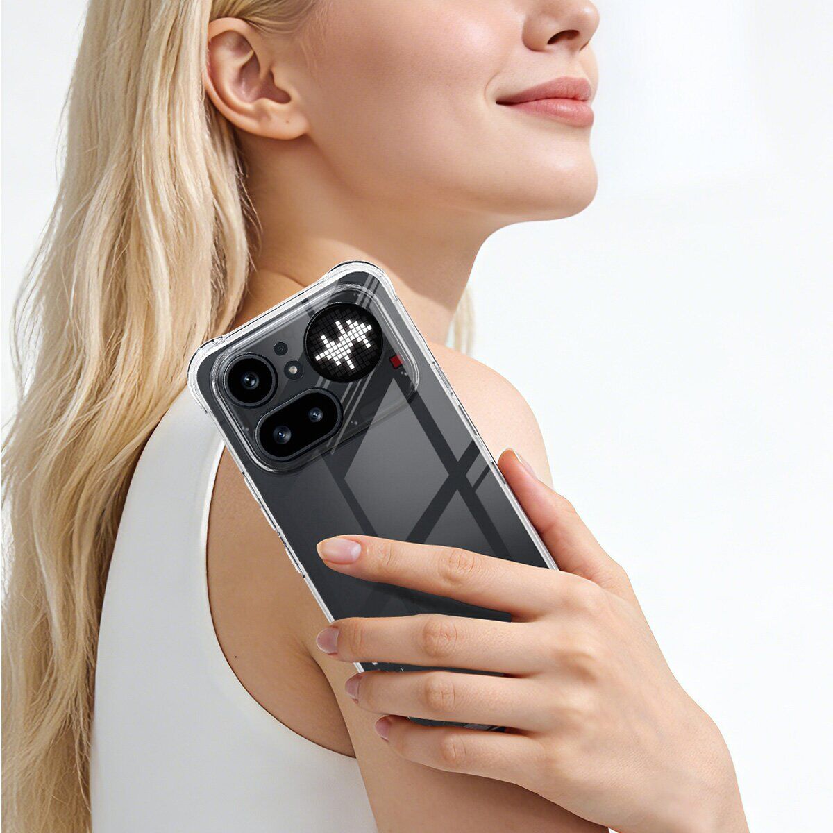 Чехол с усиленными углами IMAK Airbag MAX Case для Nothing Phone (4a) Pro - Transparent. Фото 5 Чехол с усиленными углами IMAK Airbag MAX Case для Nothing Phone (4a) Pro - Transparent (411431T). Фото 5 из 8