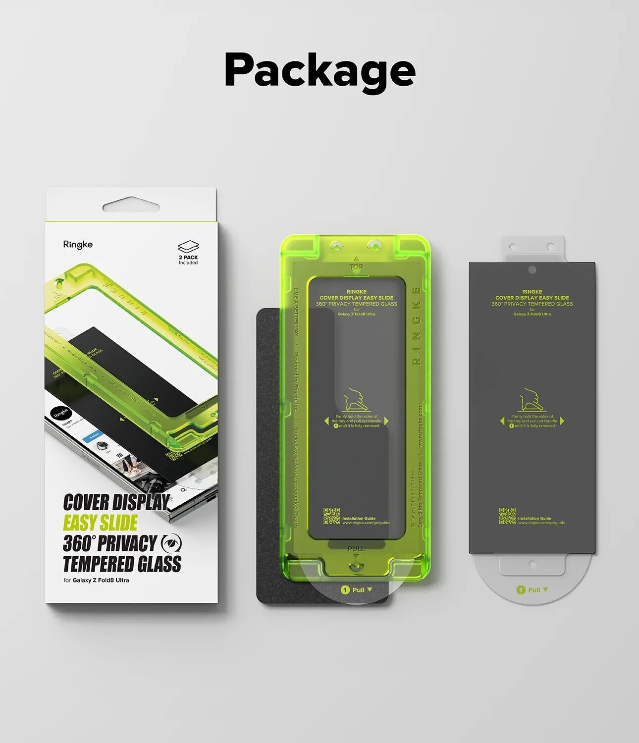 Комплект защитных стекол (2шт) Ringke Easy Slide 360 Privacy для Samsung Galaxy Fold 8 Ultra (8800328819993). Фото 22 Комплект защитных стекол (2шт) Ringke Easy Slide 360 Privacy для Samsung Galaxy Fold 8 Ultra (8800328819993) (424102). Фото 22 из 23