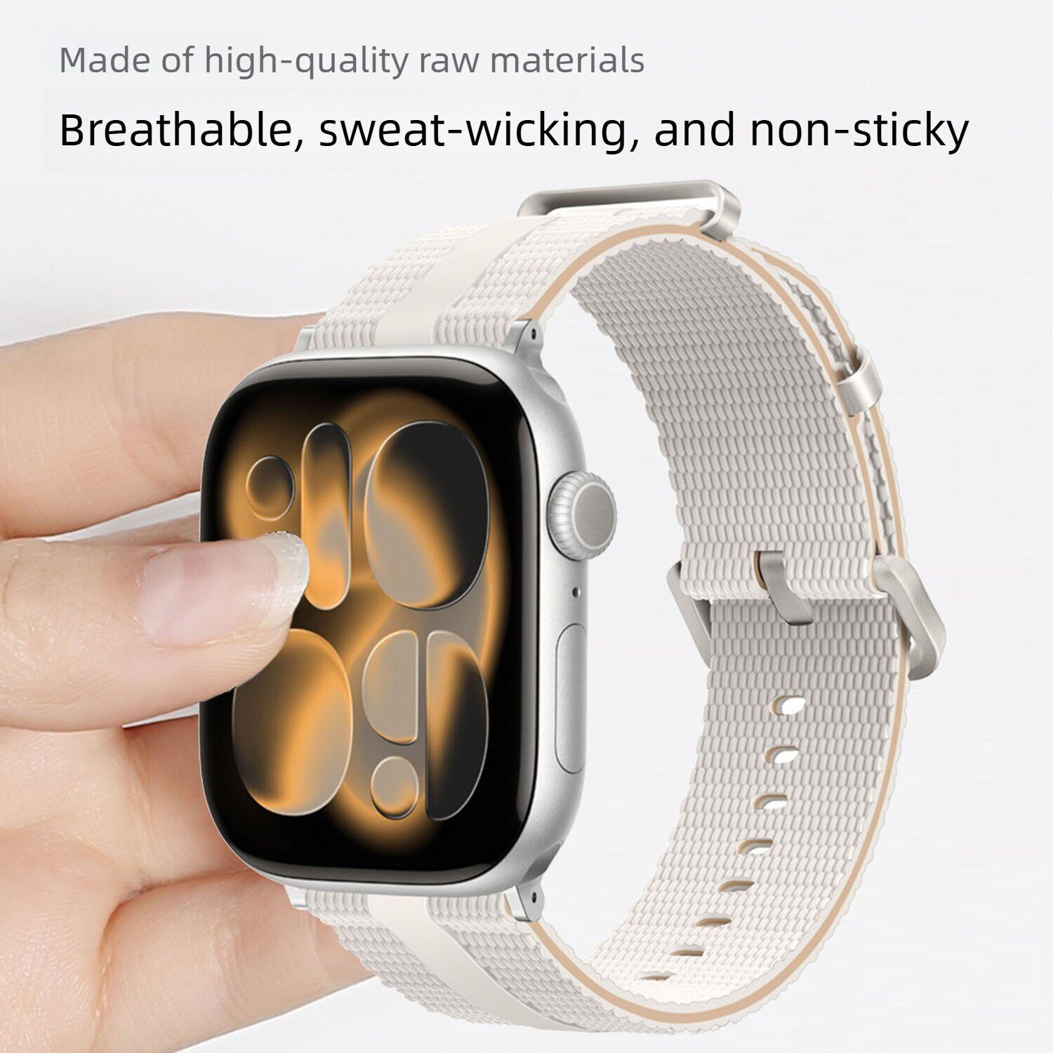 Ремінець Reframe Sport Linear для Apple Watch 46 / 45 / 44 / SE 44 / 42 (Series 1-3) / Ultra / Ultra 2 / Ultra 3 - Orange / Black. Фото 4 Ремінець Reframe Sport Linear для Apple Watch 46 / 45 / 44 / SE 44 / 42 (Series 1-3) / Ultra / Ultra 2 / Ultra 3 - Orange / Black (371860BO). Фото 4 з 5