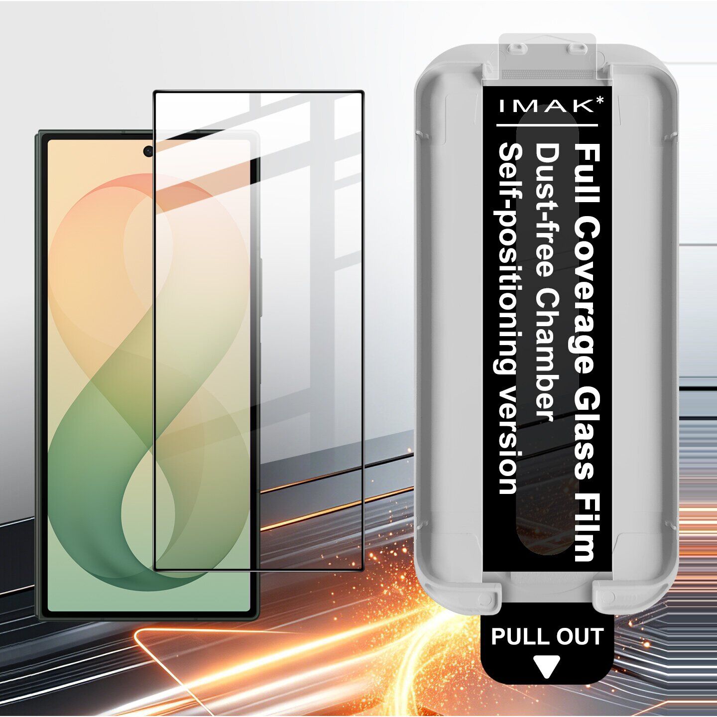 Защитное стекло IMAK Easy Install Full Glue для Samsung Galaxy Fold 8 Ultra - Transparent. Фото 5 Защитное стекло IMAK Easy Install Full Glue для Samsung Galaxy Fold 8 Ultra - Transparent (424069T). Фото 5 из 13