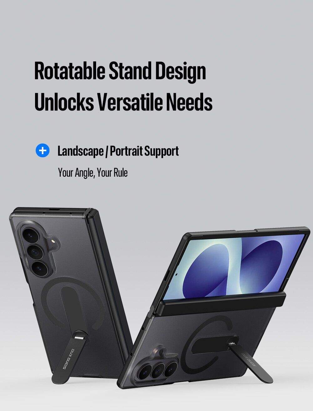 Захисний чохол Dux Ducis Horizon MagStand для Samsung Galaxy Fold 8 Ultra / Fold 7 - Grey. Фото 11 Захисний чохол Dux Ducis Horizon MagStand для Samsung Galaxy Fold 8 Ultra / Fold 7 - Grey (424033H). Фото 11 з 23