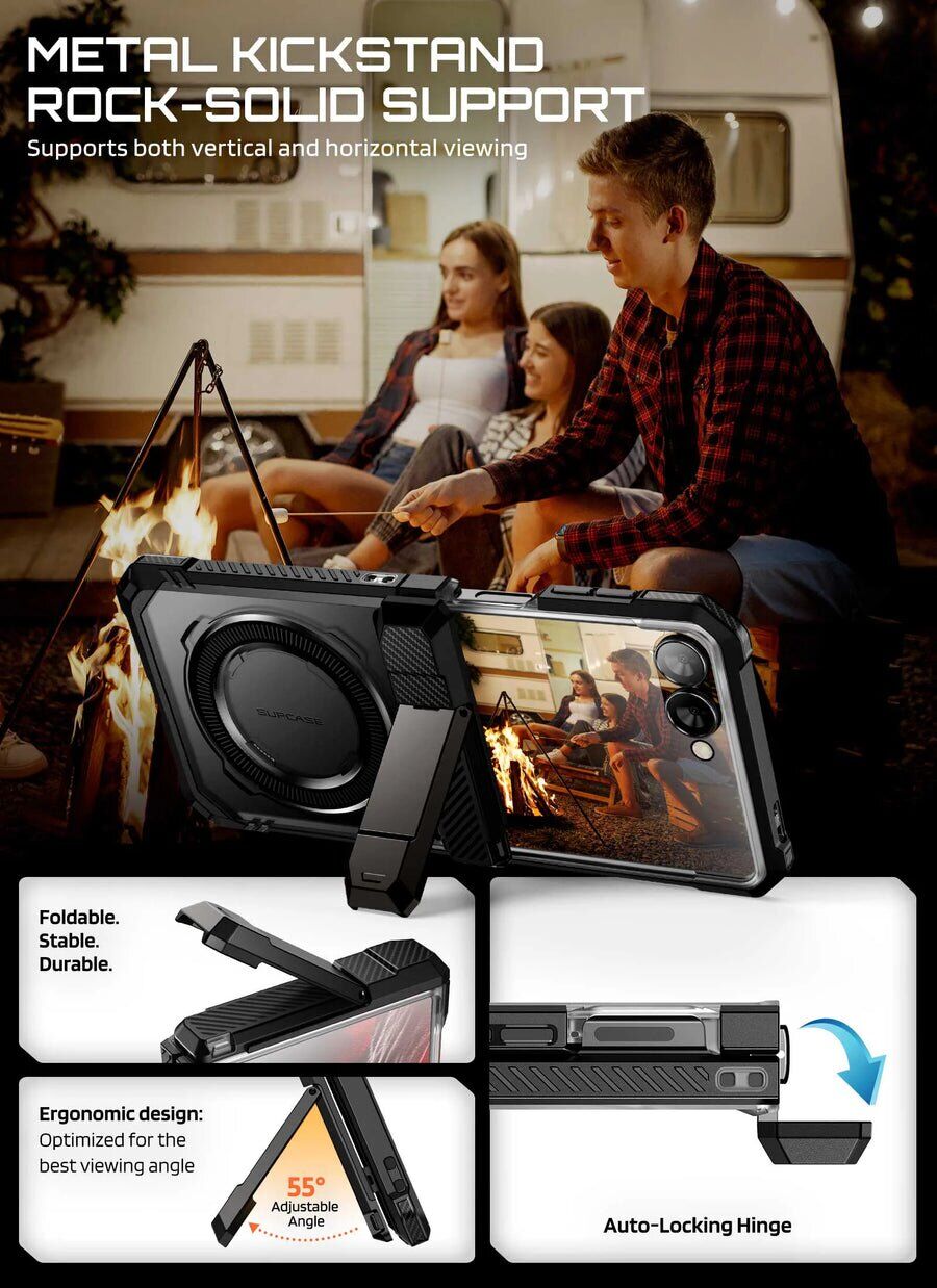 Захисний чохол Supcase UB Grip MagSafe (FF) для Samsung Galaxy Flip 8 (843439162266) - Black. Фото 10 Захисний чохол Supcase UB Grip MagSafe (FF) для Samsung Galaxy Flip 8 (843439162266) - Black (423547B). Фото 10 з 13