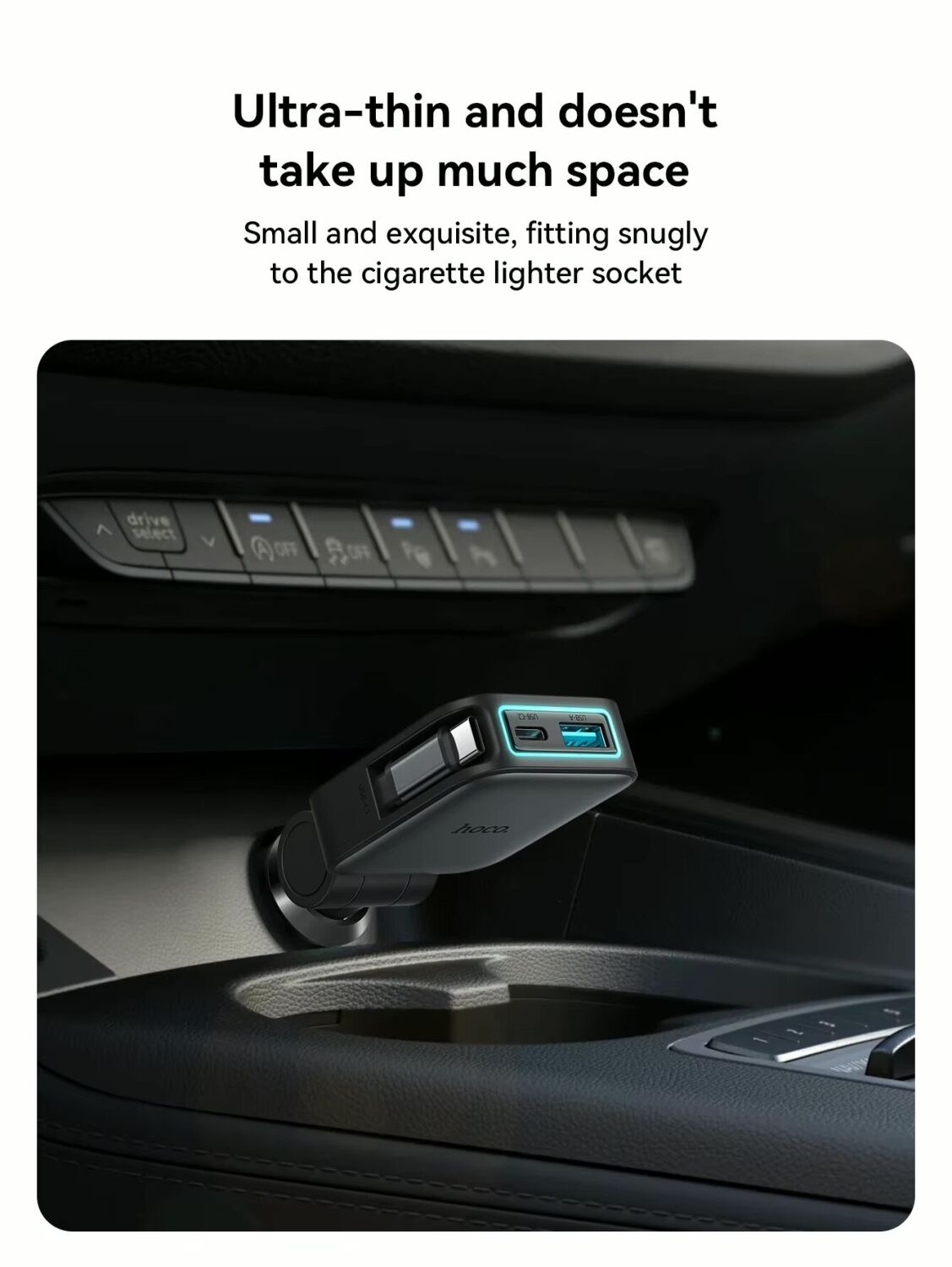 Автомобильное зарядное устройство Hoco Z67 Triunfar PD60W (USB + Type-C) + кабель Type-C - Black. Фото 9 Автомобильное зарядное устройство Hoco Z67 Triunfar PD60W (USB + Type-C) + кабель Type-C - Black (923415B). Фото 9 из 14