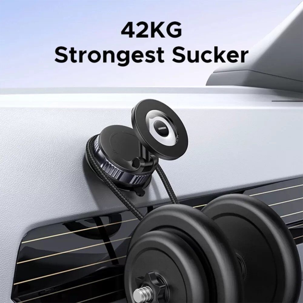 Автомобильный держатель UGREEN LP970 Suction Cup Magnetic Phone Mount - Metal Gray. Фото 6 Автомобильный держатель UGREEN LP970 Suction Cup Magnetic Phone Mount - Metal Gray (982714H). Фото 6 из 8