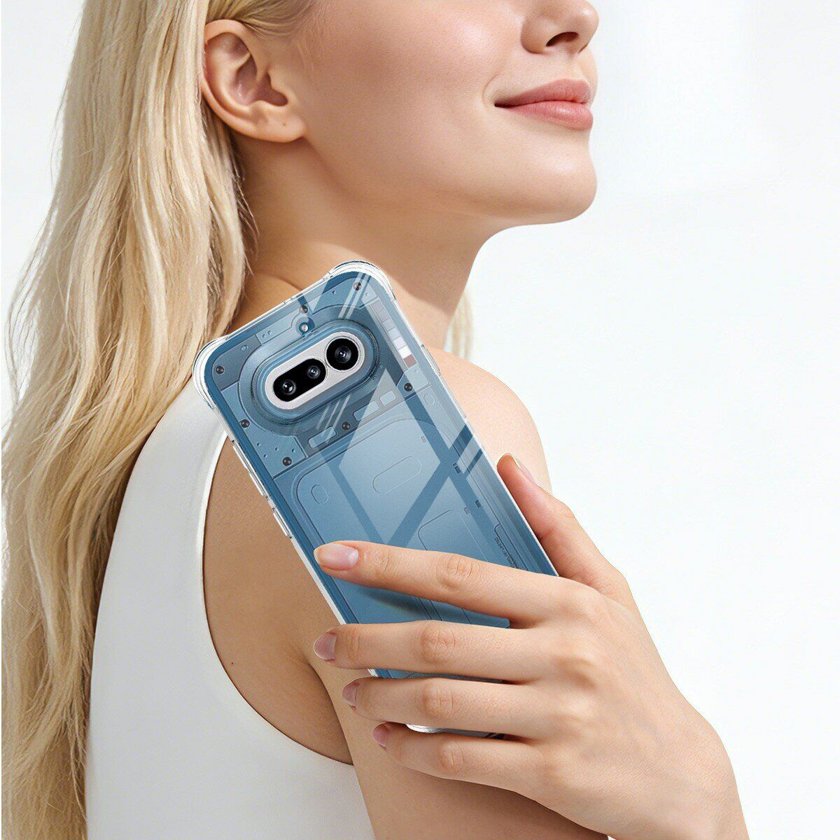 Чохол з посиленими кутами IMAK Airbag MAX Case для Nothing Phone (4a) - Transparent. Фото 9 Чохол з посиленими кутами IMAK Airbag MAX Case для Nothing Phone (4a) - Transparent (411306T). Фото 9 з 10