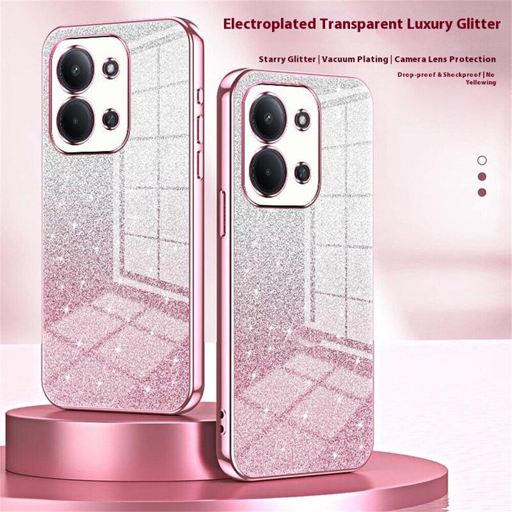 Защитный чехол Deexe Sparkles Cover для Xiaomi Redmi 15C / Poco C85 - Pink. Фото 3 Защитный чехол Deexe Sparkles Cover для Xiaomi Redmi 15C / Poco C85 - Pink (386166P). Фото 3 из 7