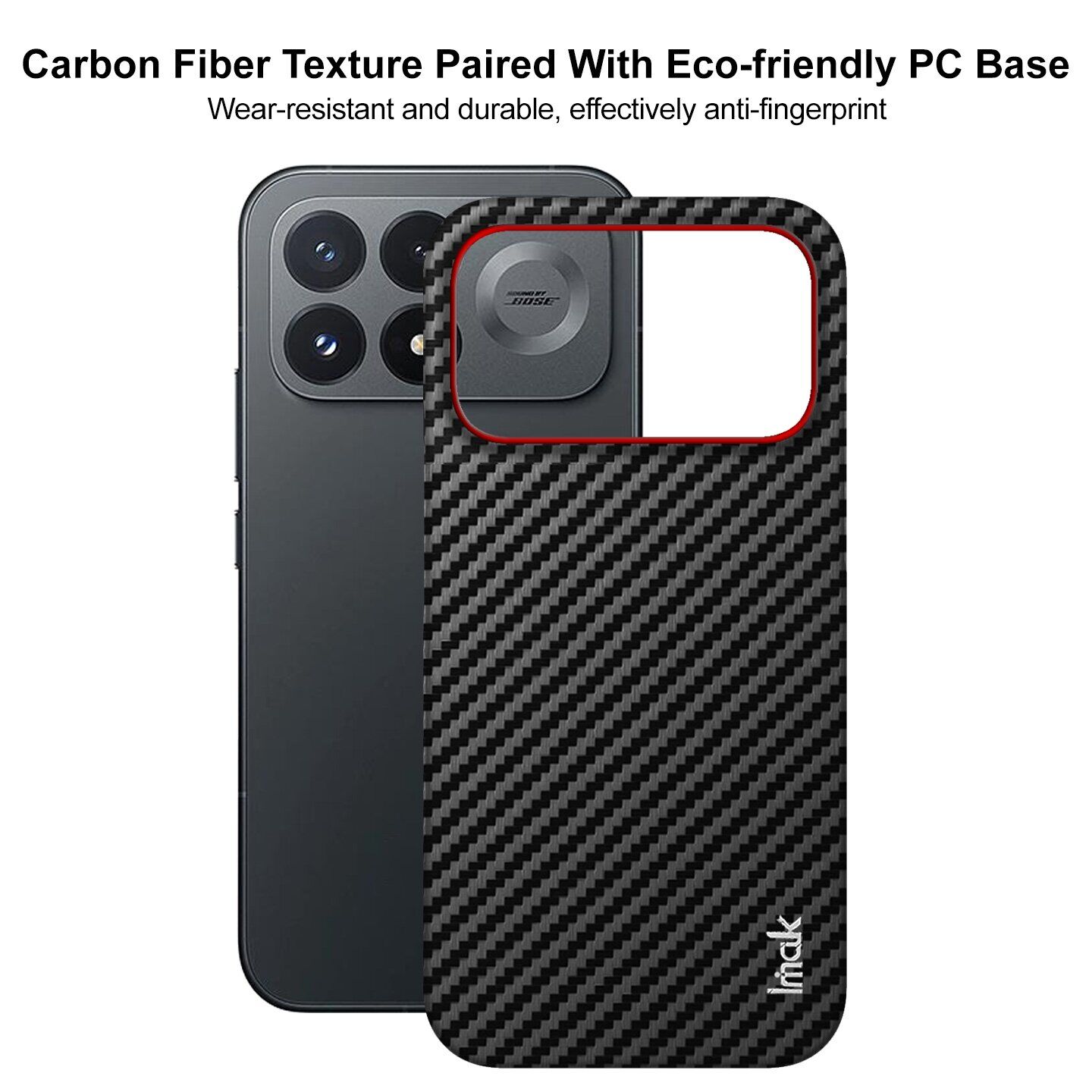 Защитный чехол IMAK Carbon Guard для Xiaomi Poco F9 Pro - Carbon Fiber. Фото 4 Защитный чехол IMAK Carbon Guard для Xiaomi Poco F9 Pro - Carbon Fiber (429129C). Фото 4 из 8