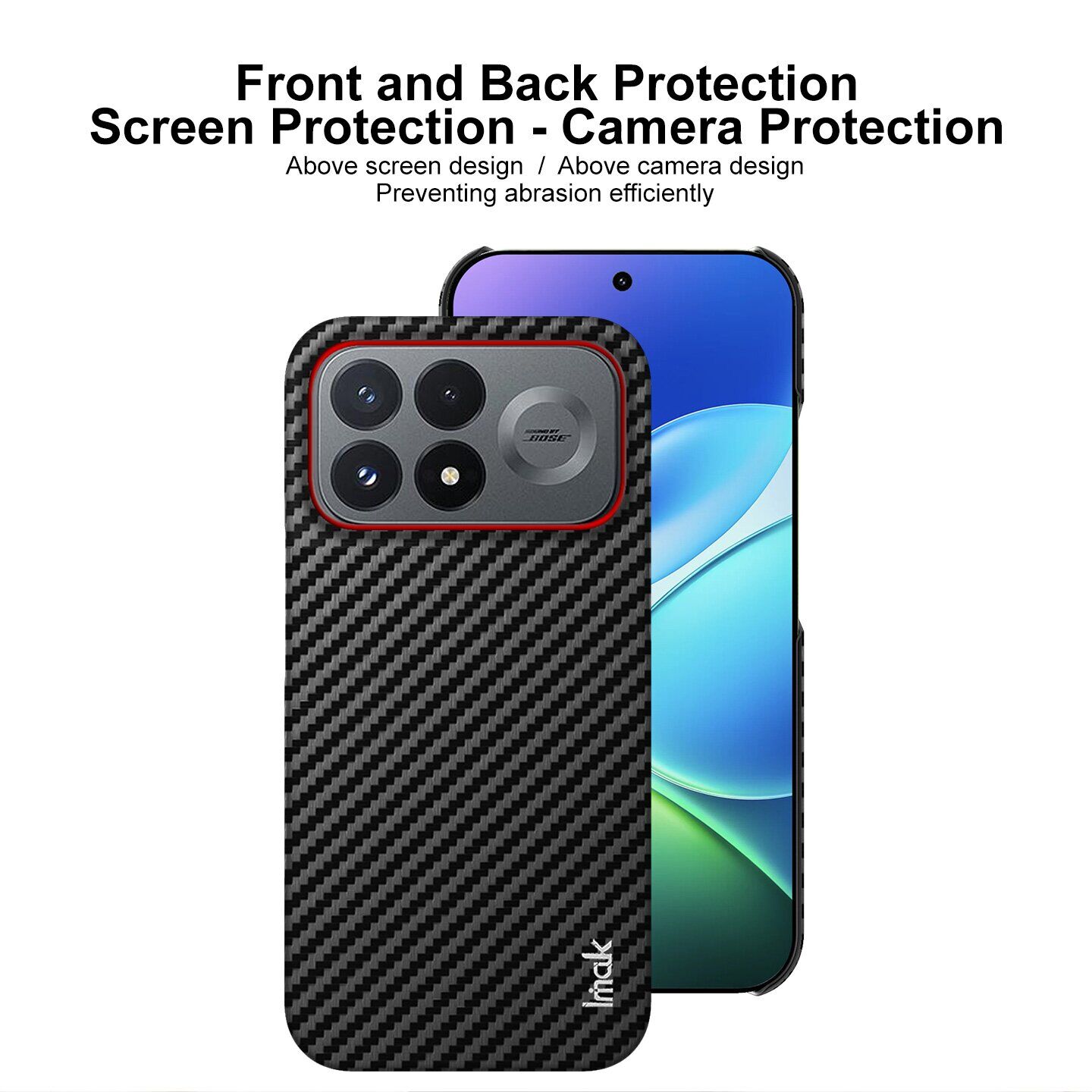 Защитный чехол IMAK Carbon Guard для Xiaomi Poco F9 Pro - Carbon Fiber. Фото 6 Защитный чехол IMAK Carbon Guard для Xiaomi Poco F9 Pro - Carbon Fiber (429129C). Фото 6 из 8