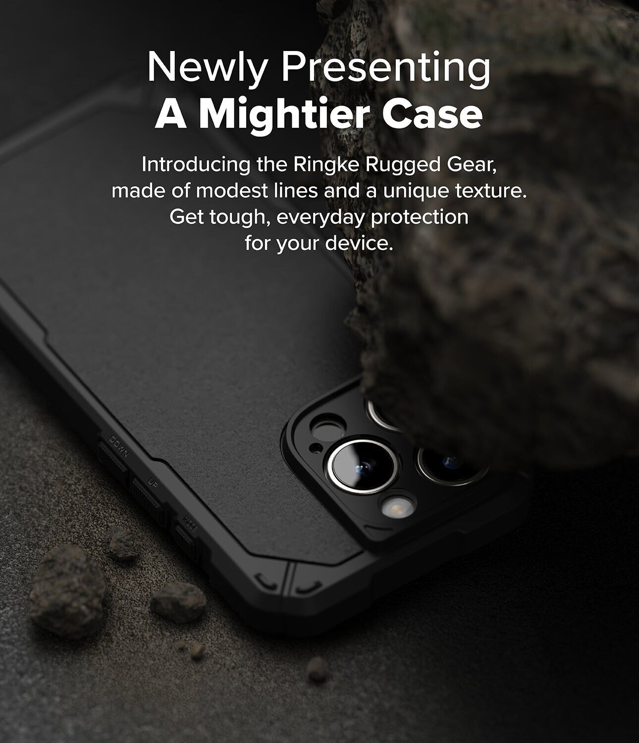 Защитный чехол Ringke Rugged Gear для iPhone 16 Pro (8800274963702) - Dark Green. Фото 4 Защитный чехол Ringke Rugged Gear для iPhone 16 Pro (8800274963702) - Dark Green (380075DG). Фото 4 из 13